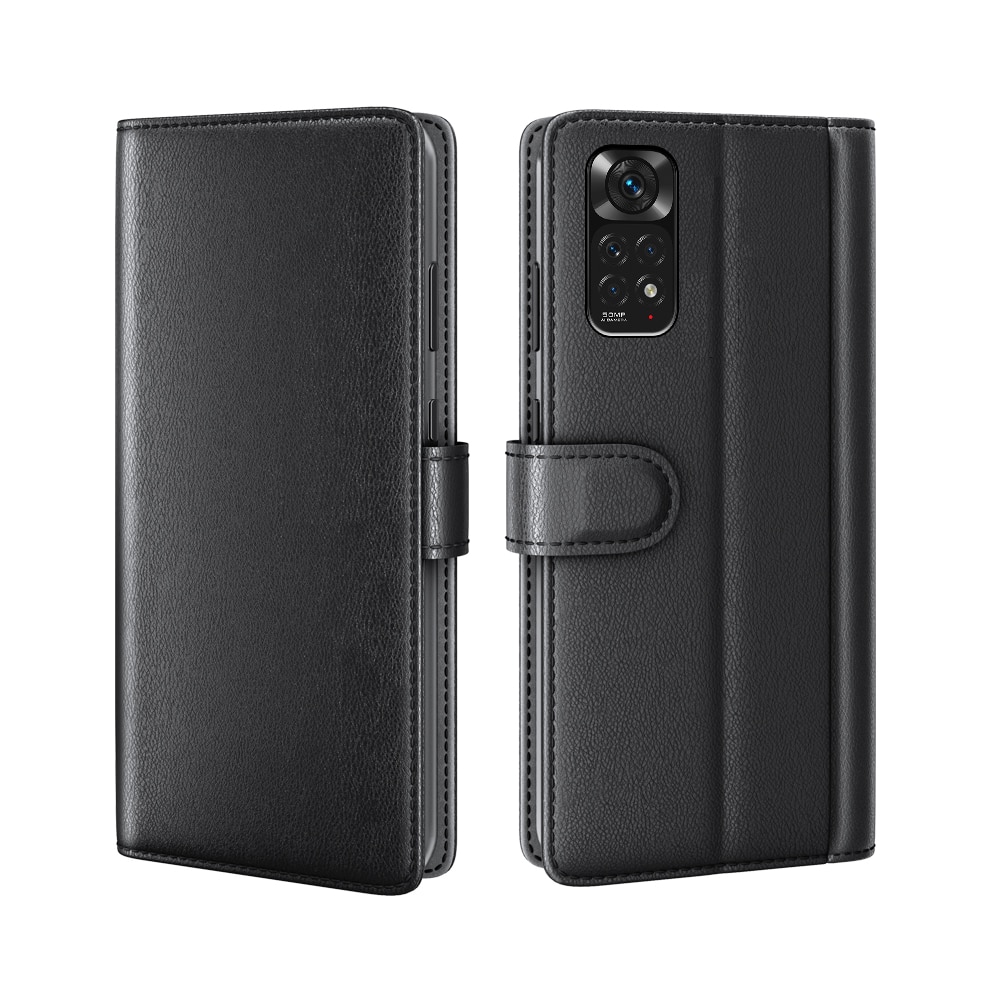 Xiaomi Redmi Note 11 Pro Lederhülle aus Echtem Leder, schwarz