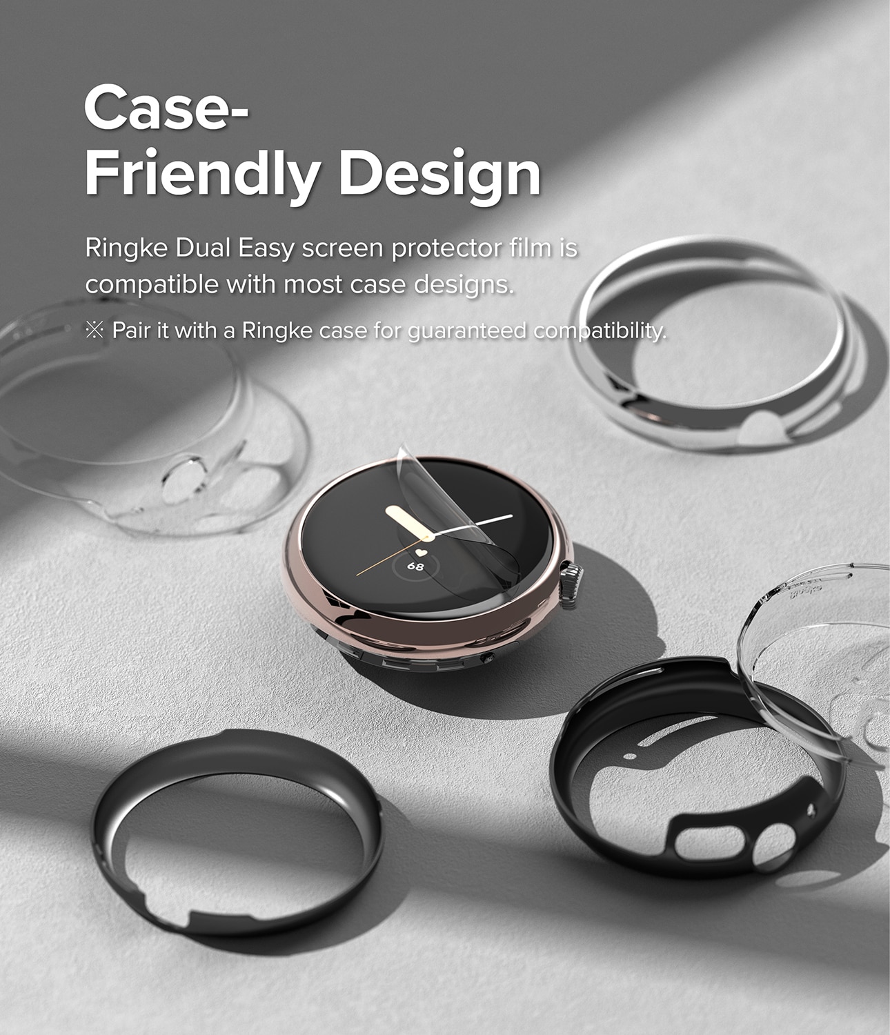 Dual Easy Screen Protector (3 Stück) Google Pixel Watch 2