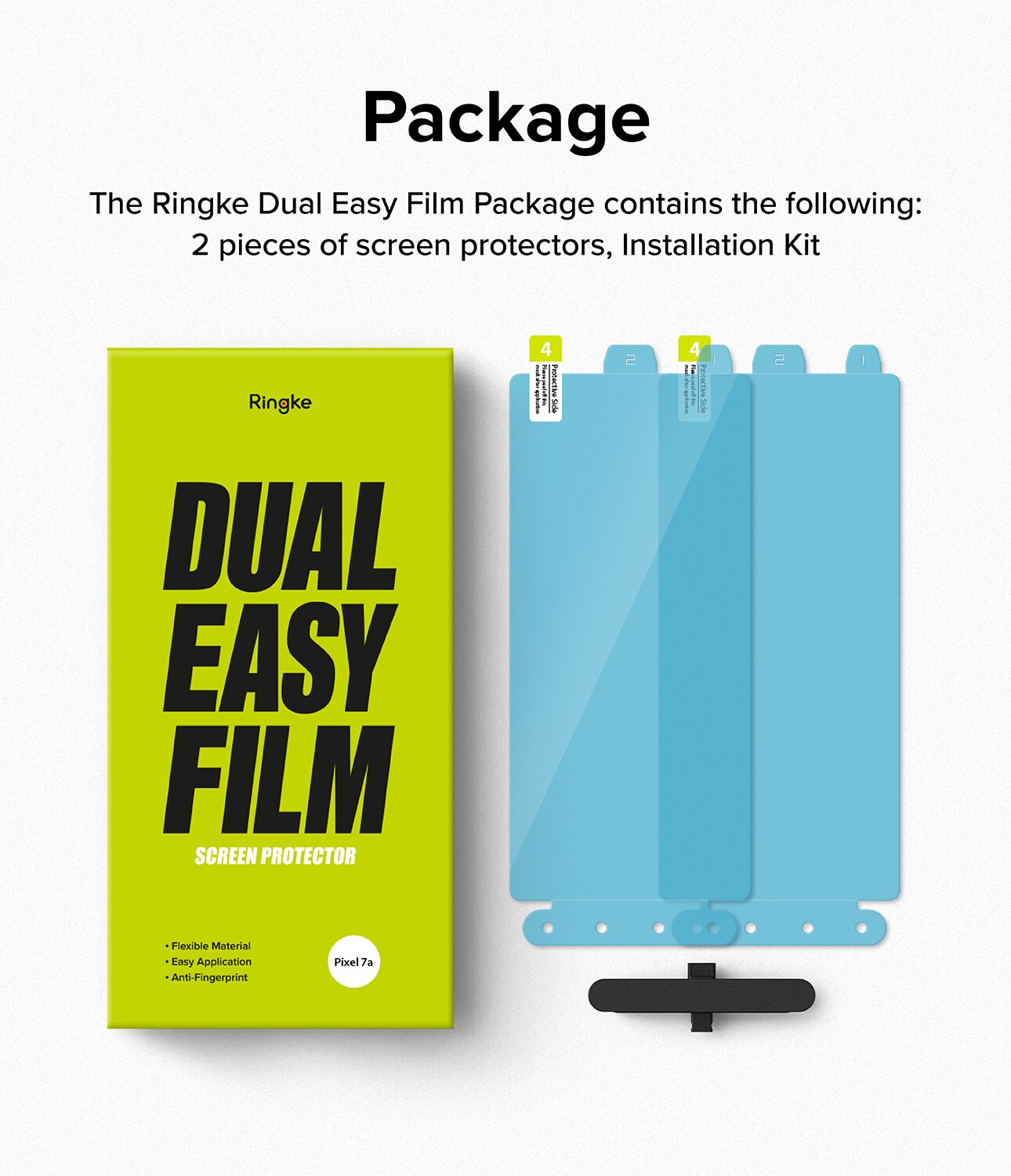 Dual Easy Screen Protector (2 Stück) Google Pixel 7a