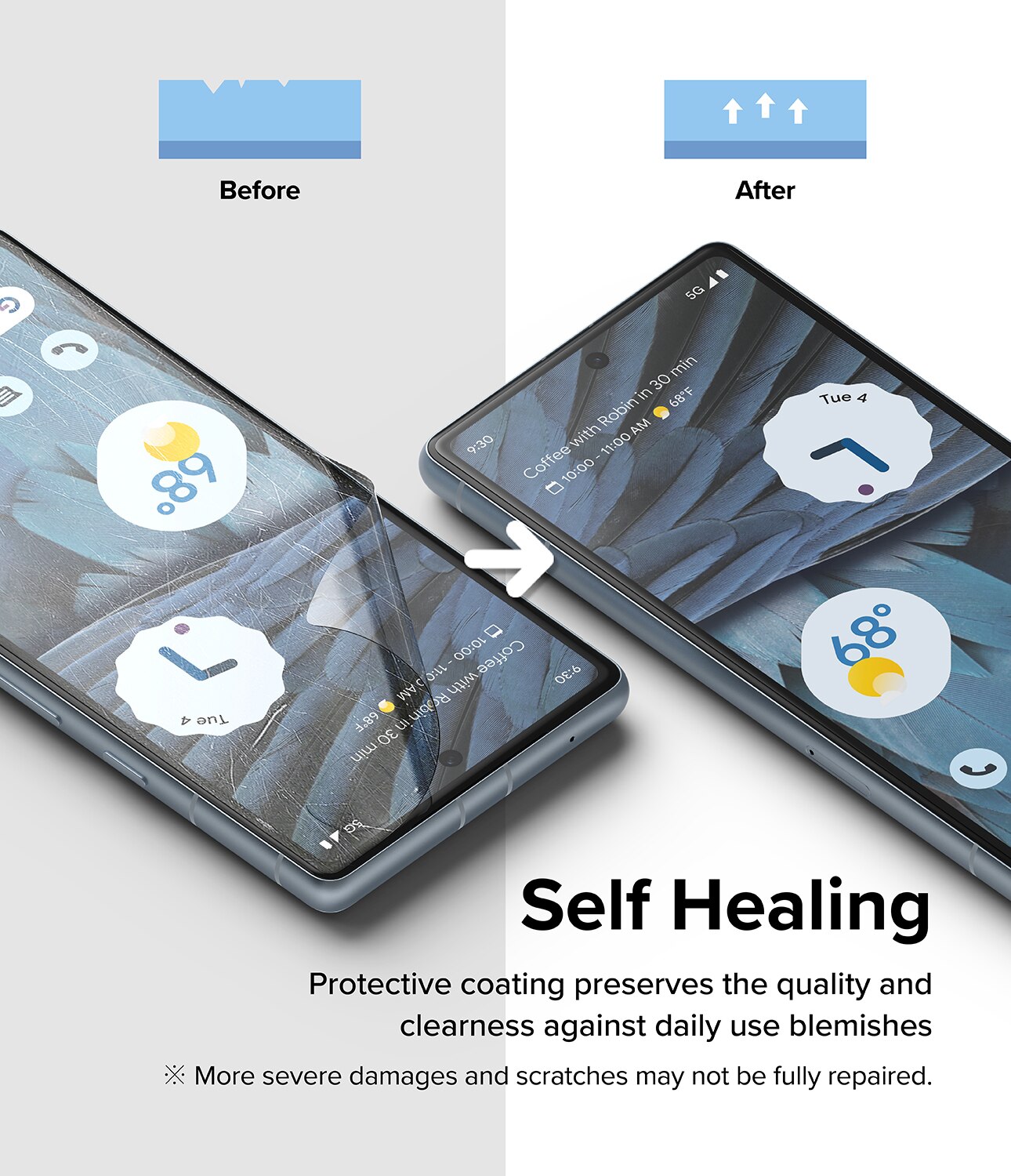 Dual Easy Screen Protector (2 Stück) Google Pixel 7a