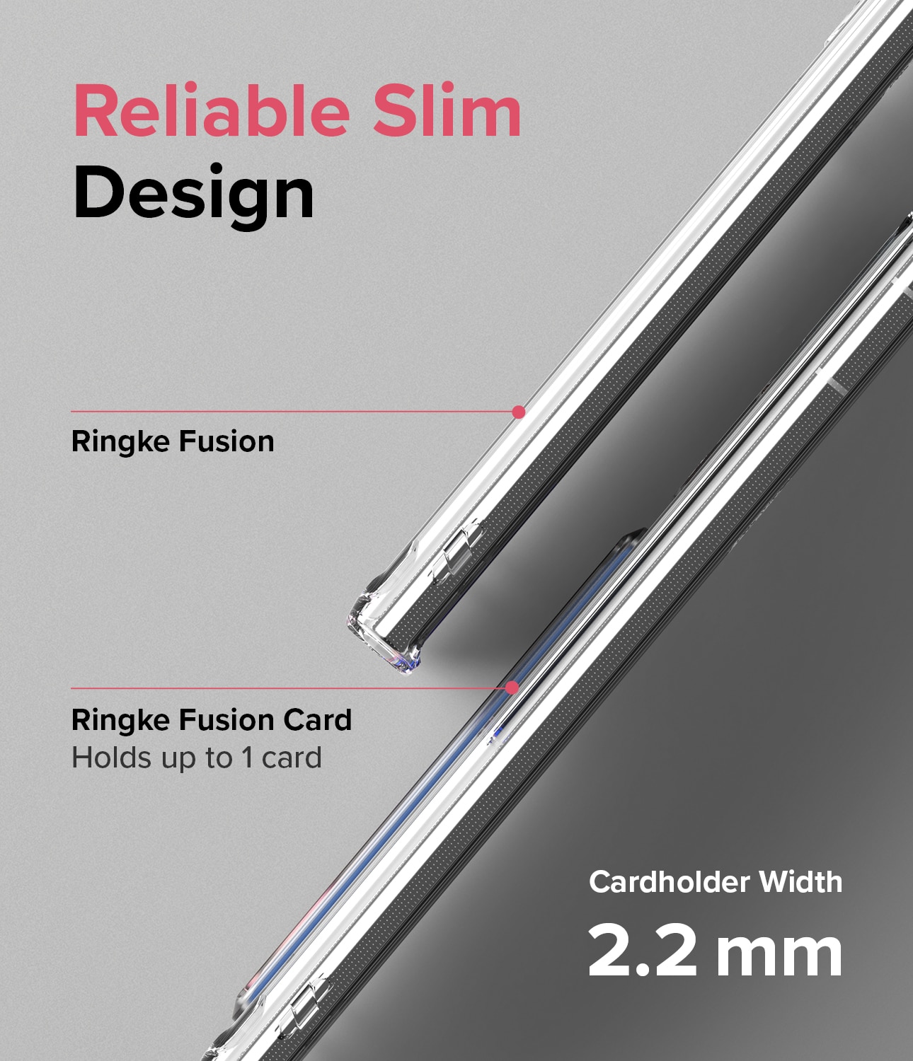 Fusion Card Case Samsung Galaxy S22 Ultra Clear