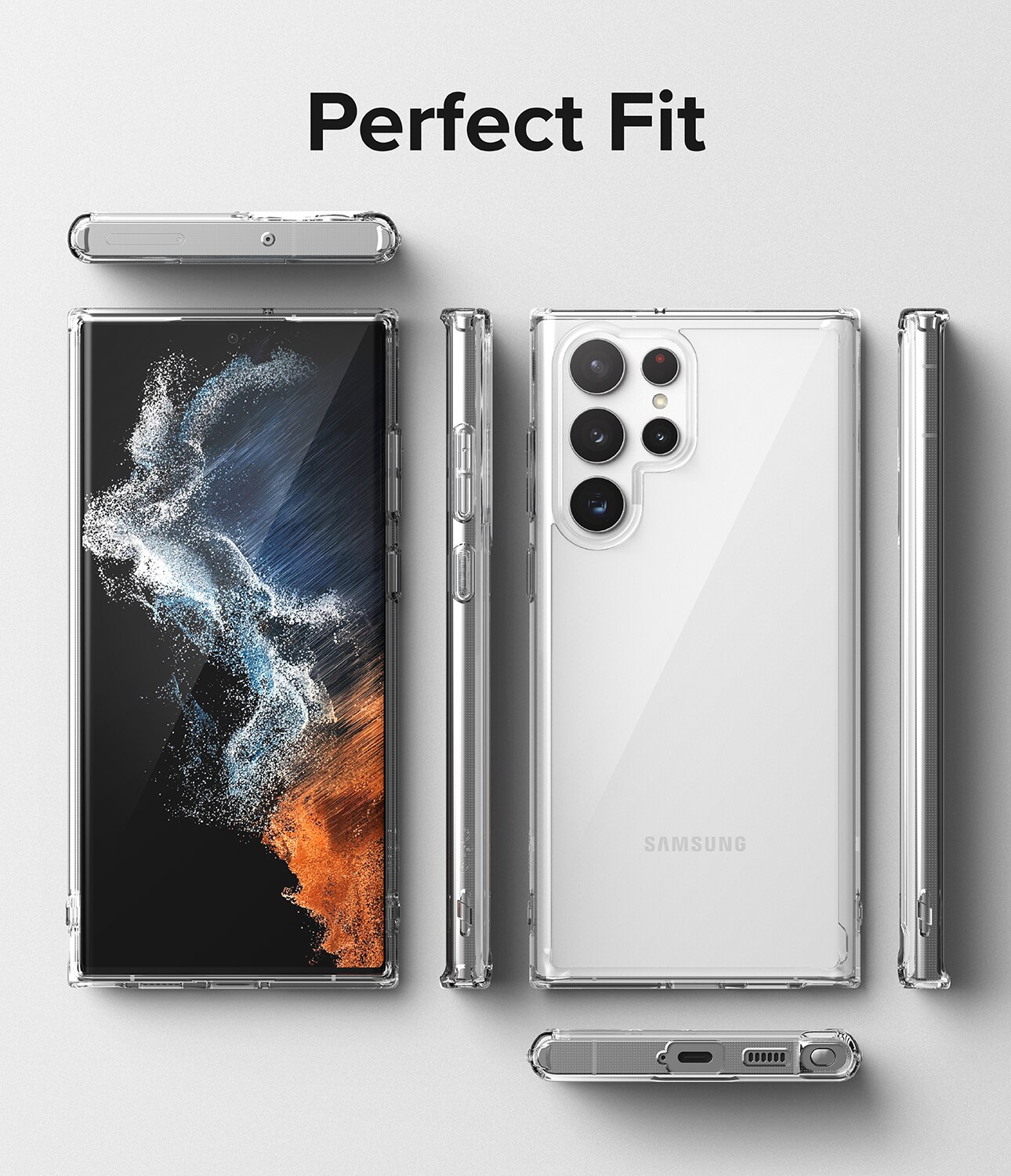 Fusion Case Samsung Galaxy S22 Ultra Transparent