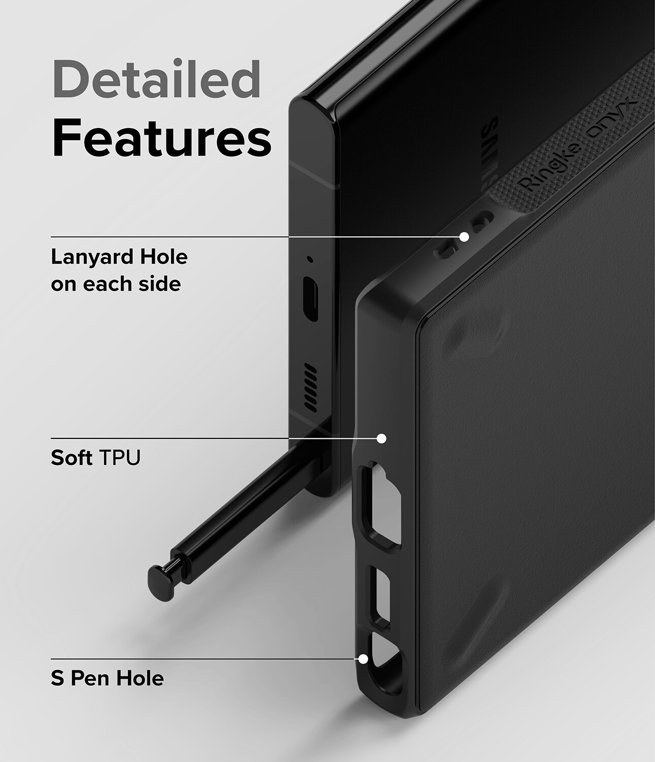 Onyx Case Samsung Galaxy S22 Ultra Schwarz