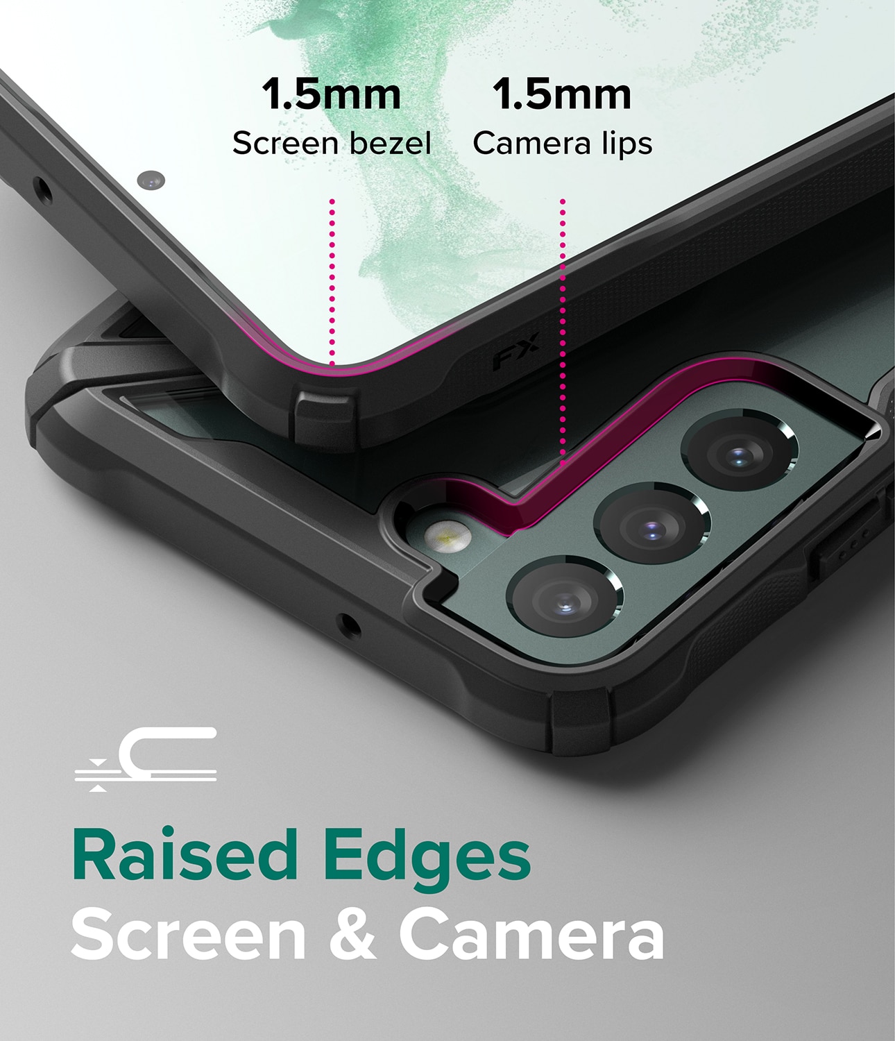 Fusion X Case Samsung Galaxy S22 Plus Schwarz