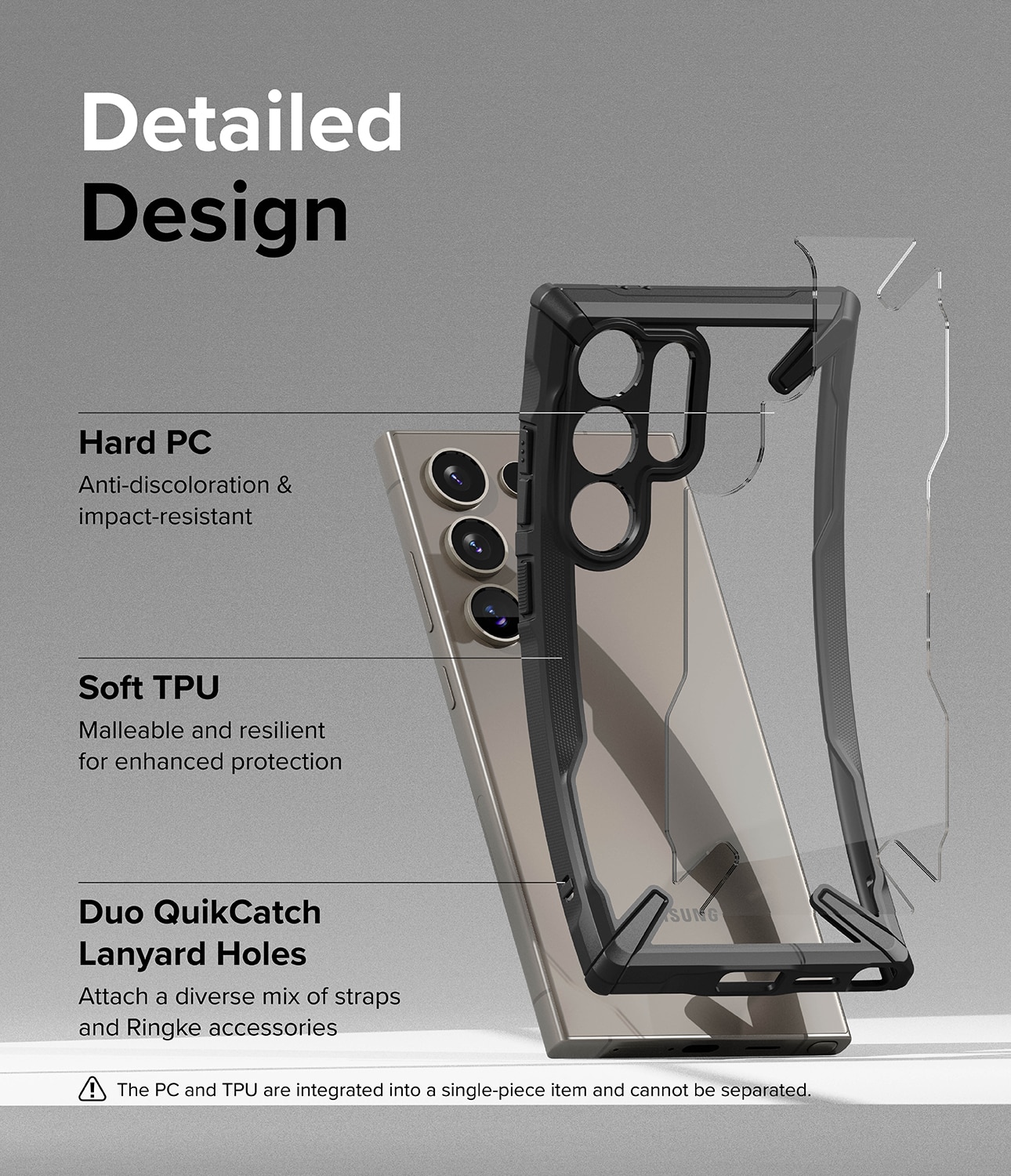 Fusion X Case Samsung Galaxy S24 Ultra Schwarz