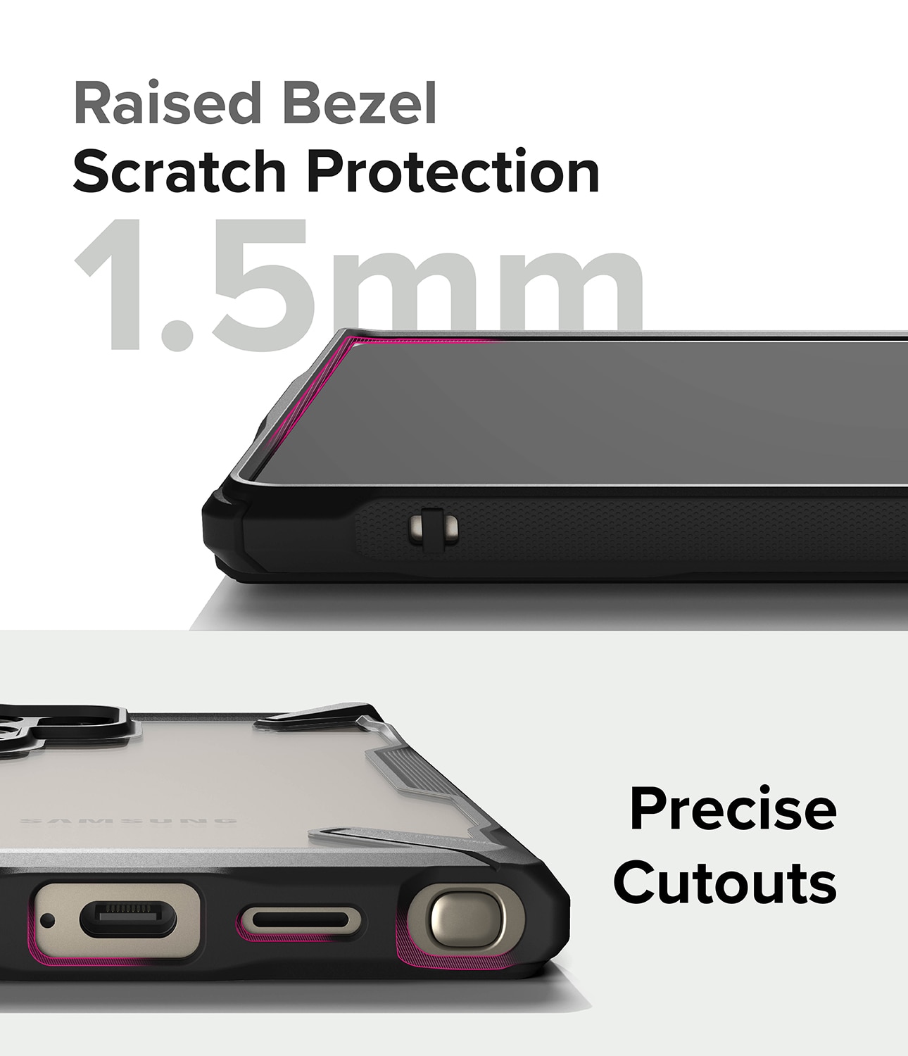 Fusion X Case Samsung Galaxy S24 Ultra Schwarz