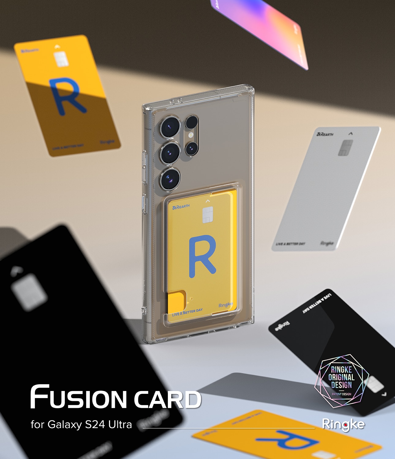 Fusion Card Case Samsung Galaxy S24 Ultra Transparent
