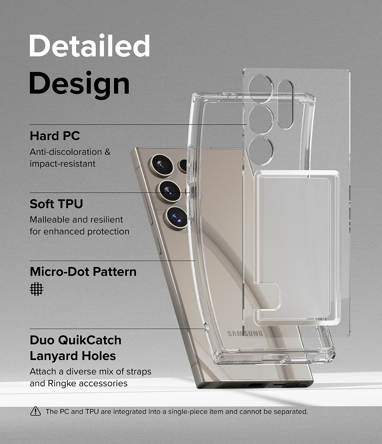 Fusion Card Case Samsung Galaxy S24 Ultra Transparent