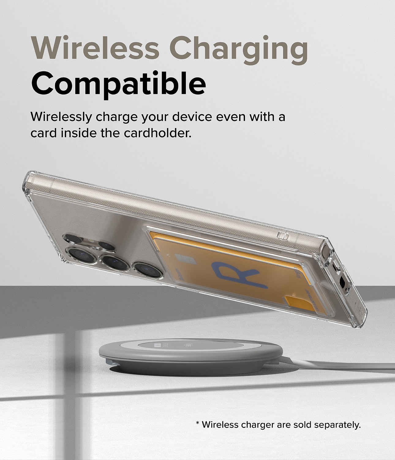 Fusion Card Case Samsung Galaxy S24 Ultra Transparent