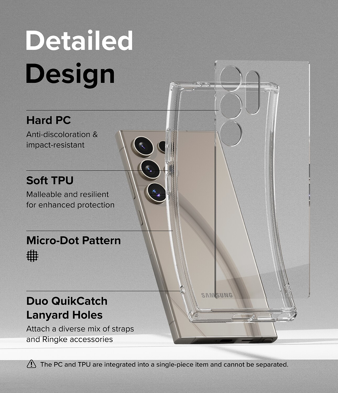 Fusion Case Samsung Galaxy S24 Ultra Transparent