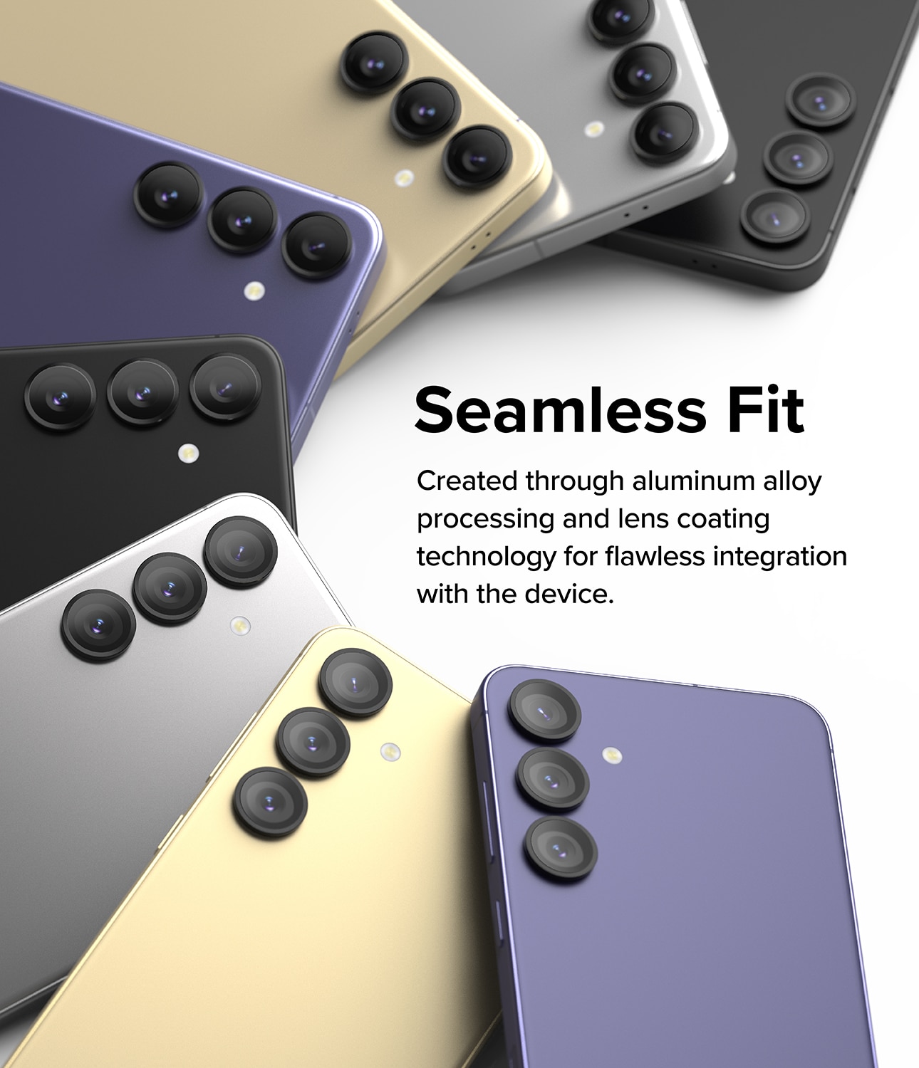 Camera Lens Frame Glass Samsung Galaxy S24 Plus Schwarz