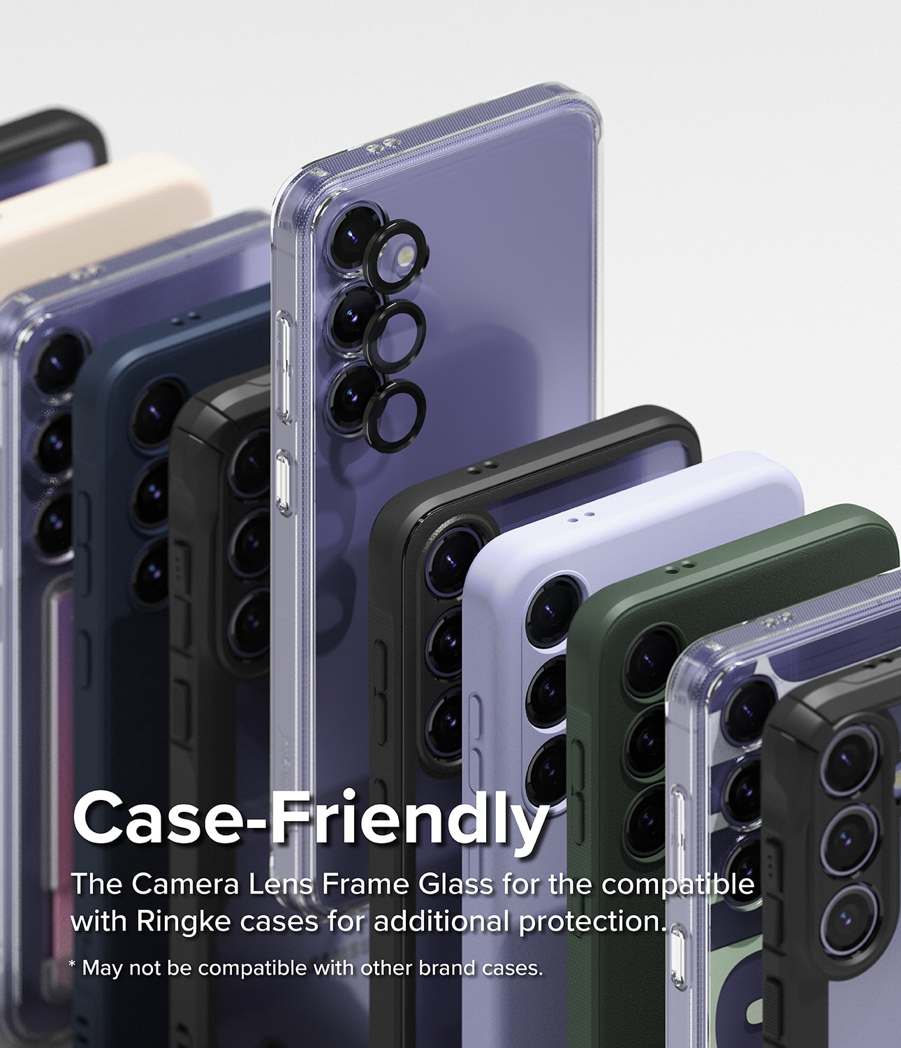 Camera Lens Frame Glass Samsung Galaxy S24 Plus Schwarz