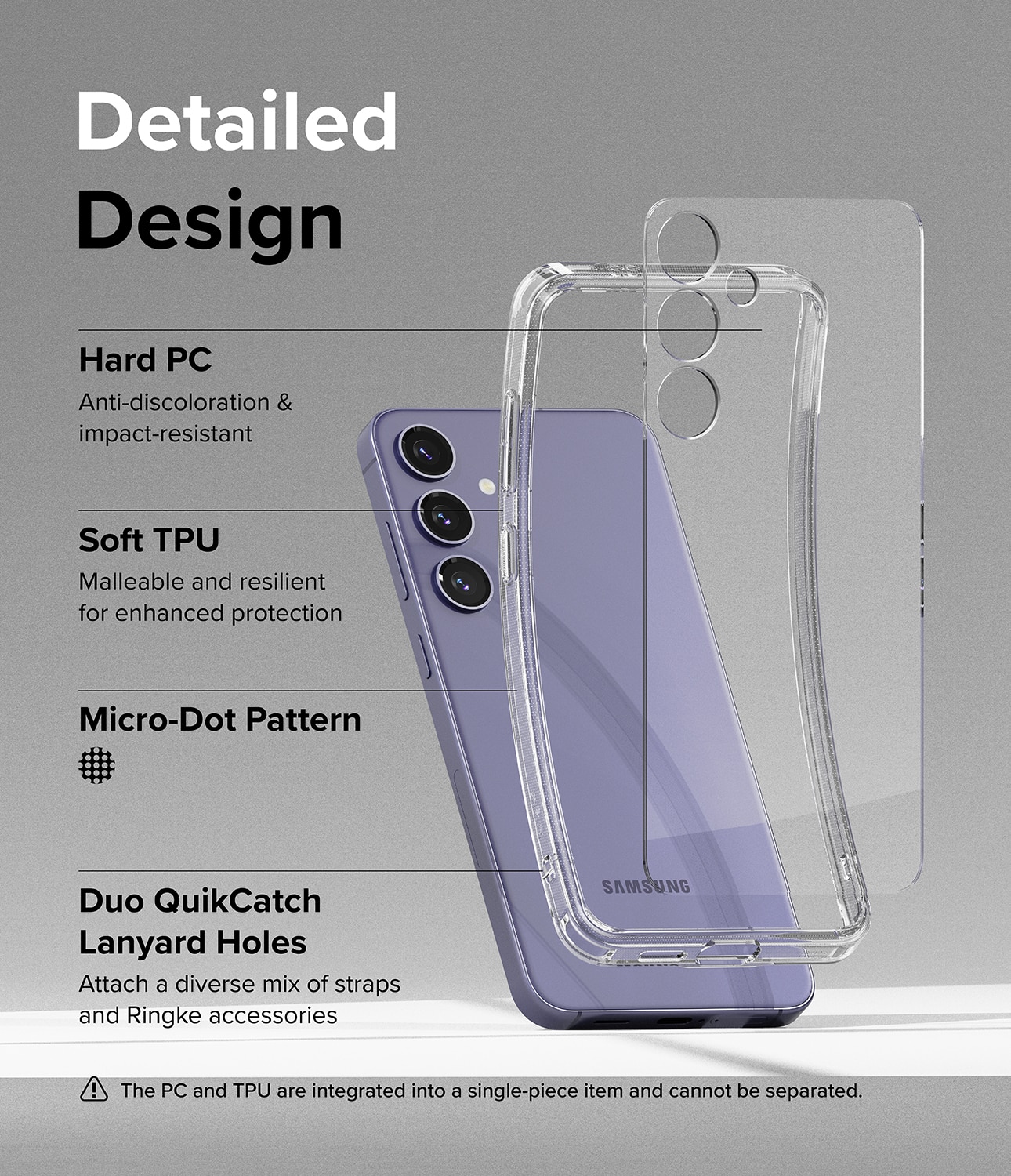 Fusion Case Samsung Galaxy S24 Plus Clear
