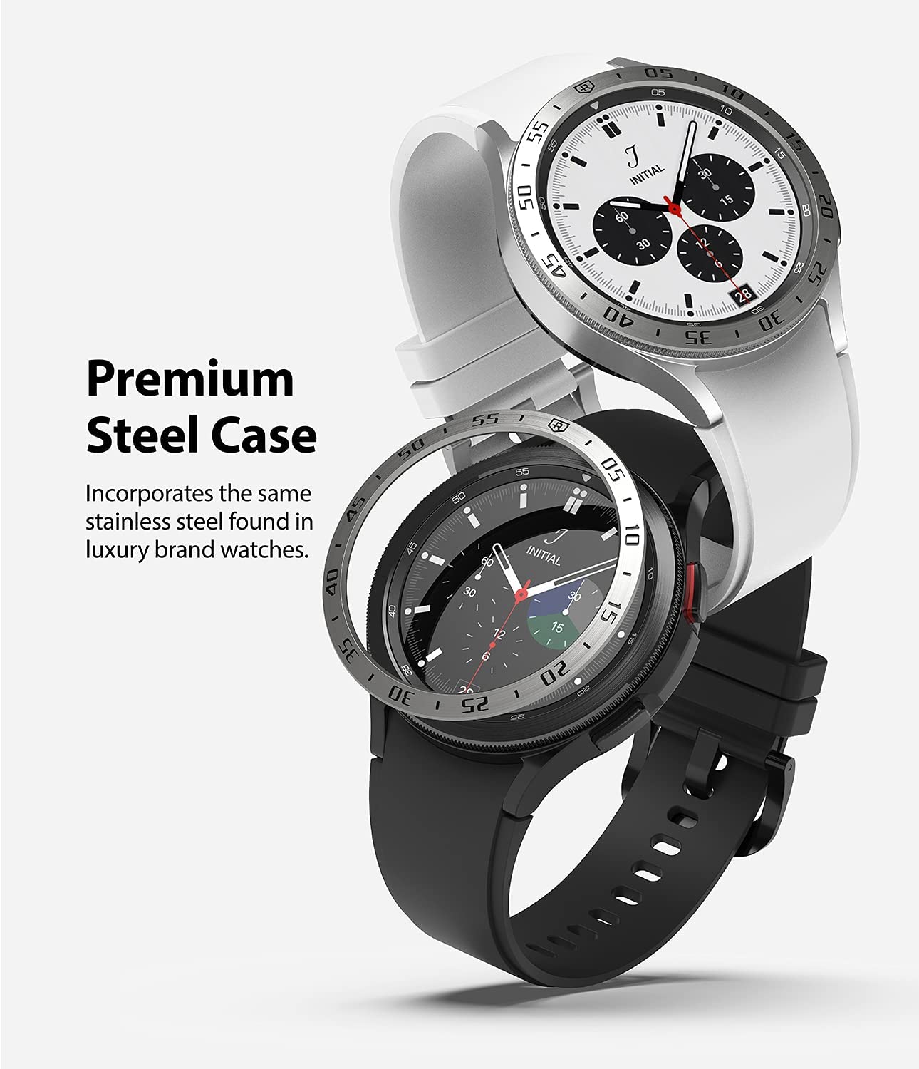 Bezel Styling Samsung Galaxy Watch 4 Classic 46mm Silber