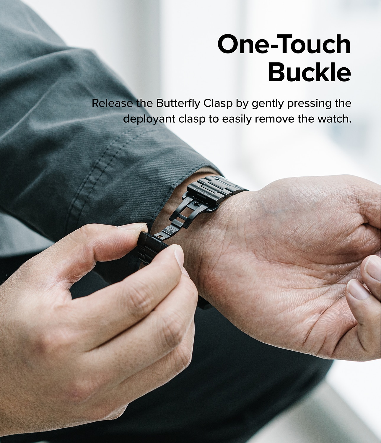 Metal One Armband Samsung Galaxy Watch 6 40mm Black