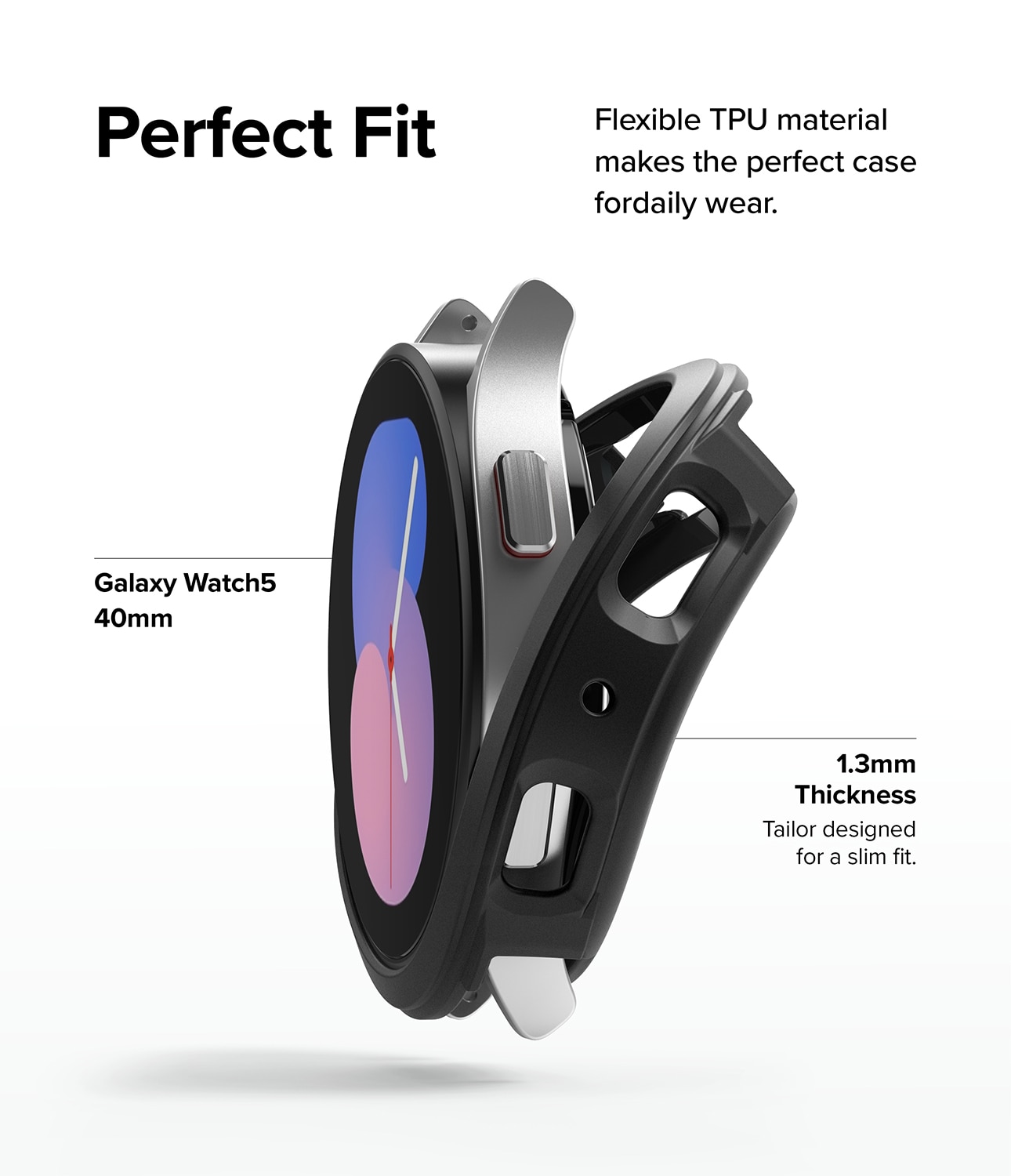 Samsung Galaxy Watch 5 40mm Case Air Sports Black