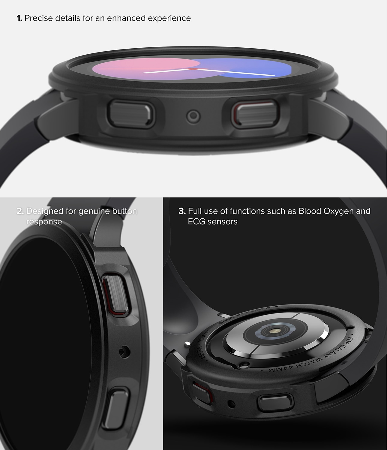 Air Sports Case Samsung Galaxy Watch 5 40mm Schwarz