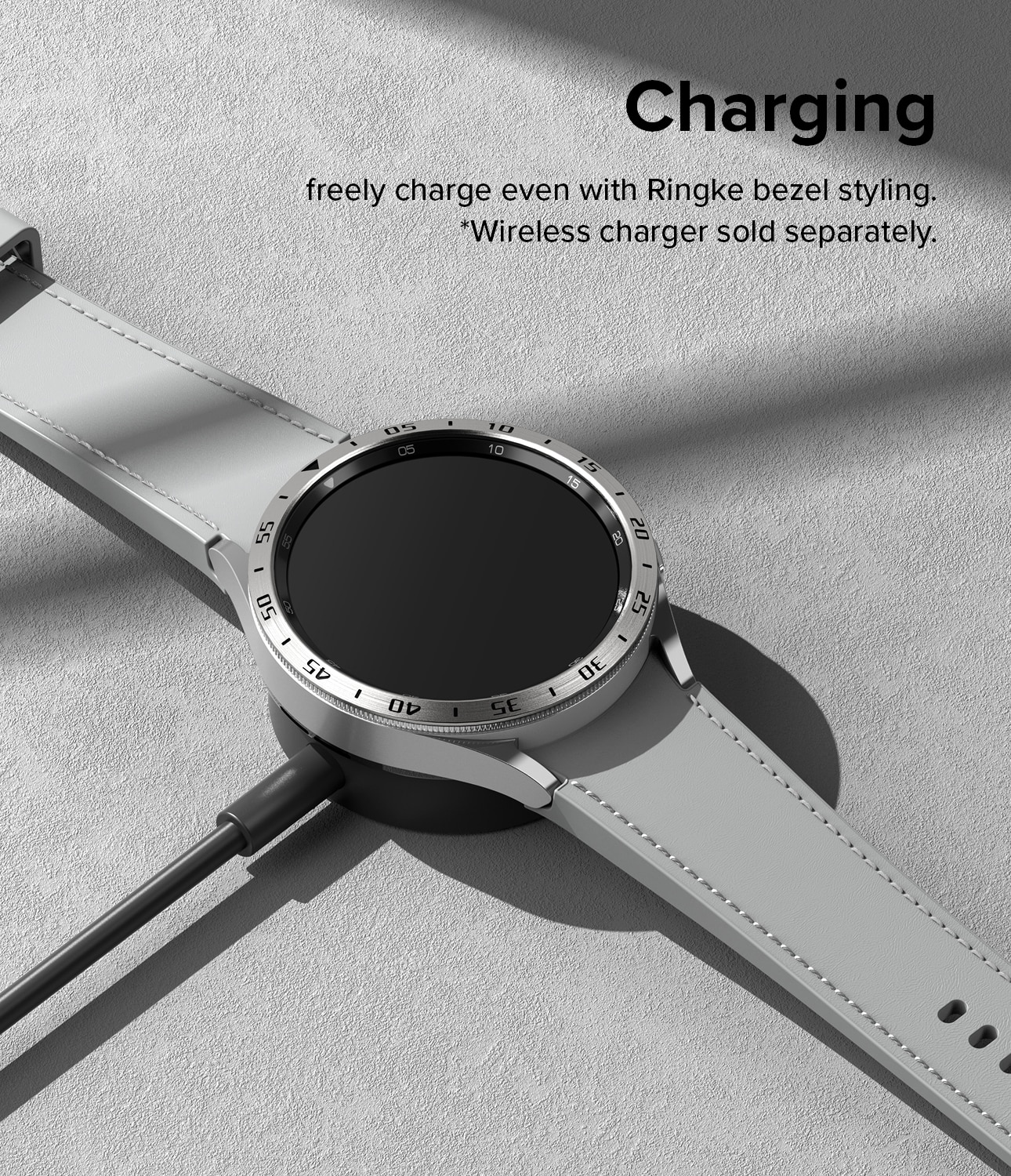 Bezel Styling Samsung Galaxy Watch 6 Classic 43mm  Silber