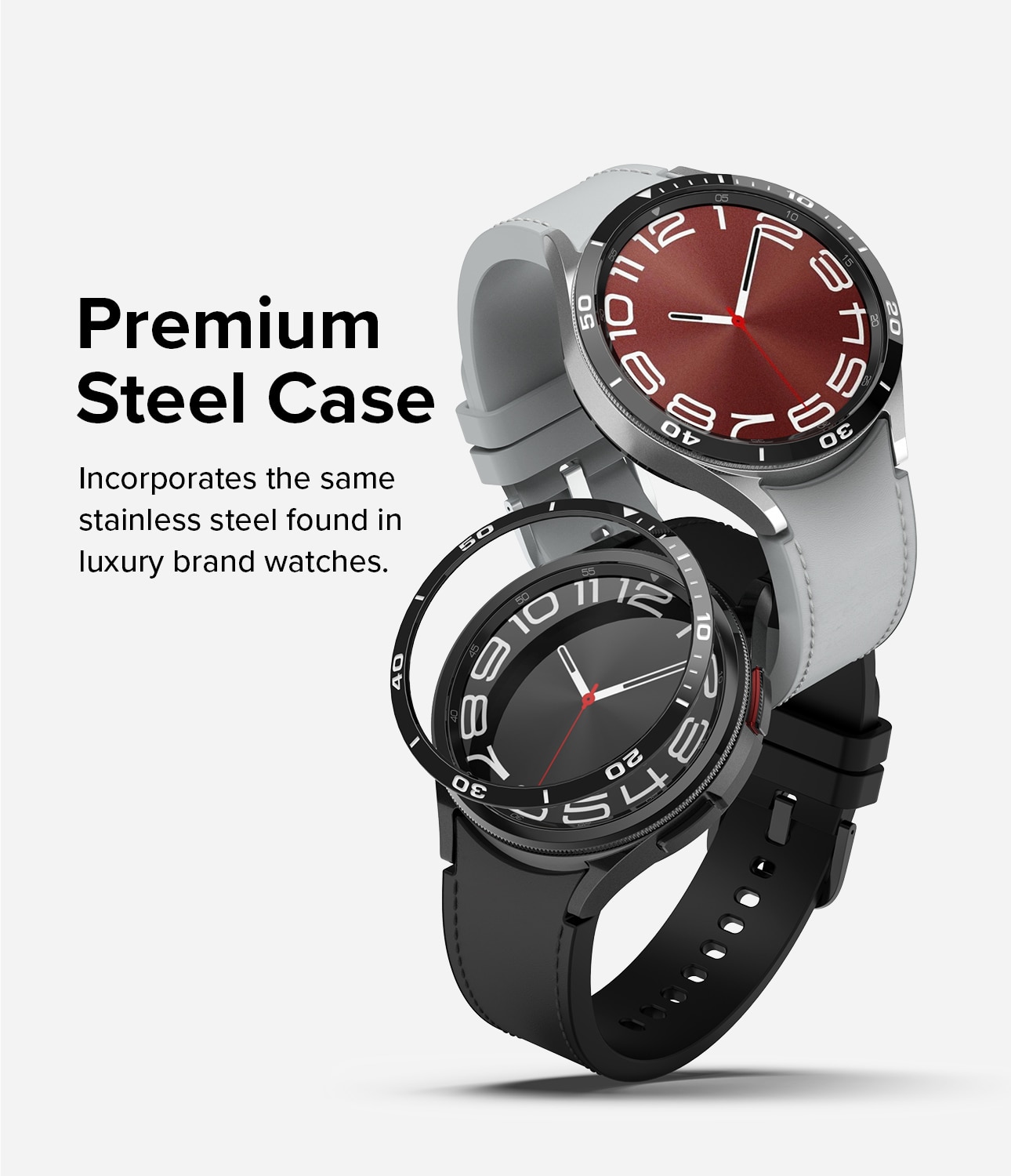 Bezel Styling Samsung Galaxy Watch 6 Classic 43mm  Schwarz