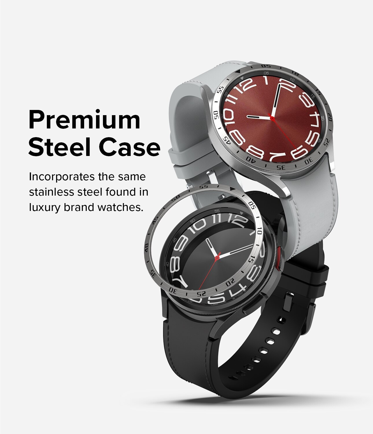 Bezel Styling Samsung Galaxy Watch 6 Classic 47mm  Silber