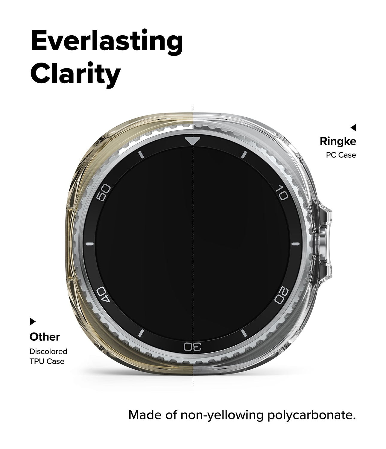Slim Case (2 Stück) Samsung Galaxy Watch 8 Classic Matte Black & Clear