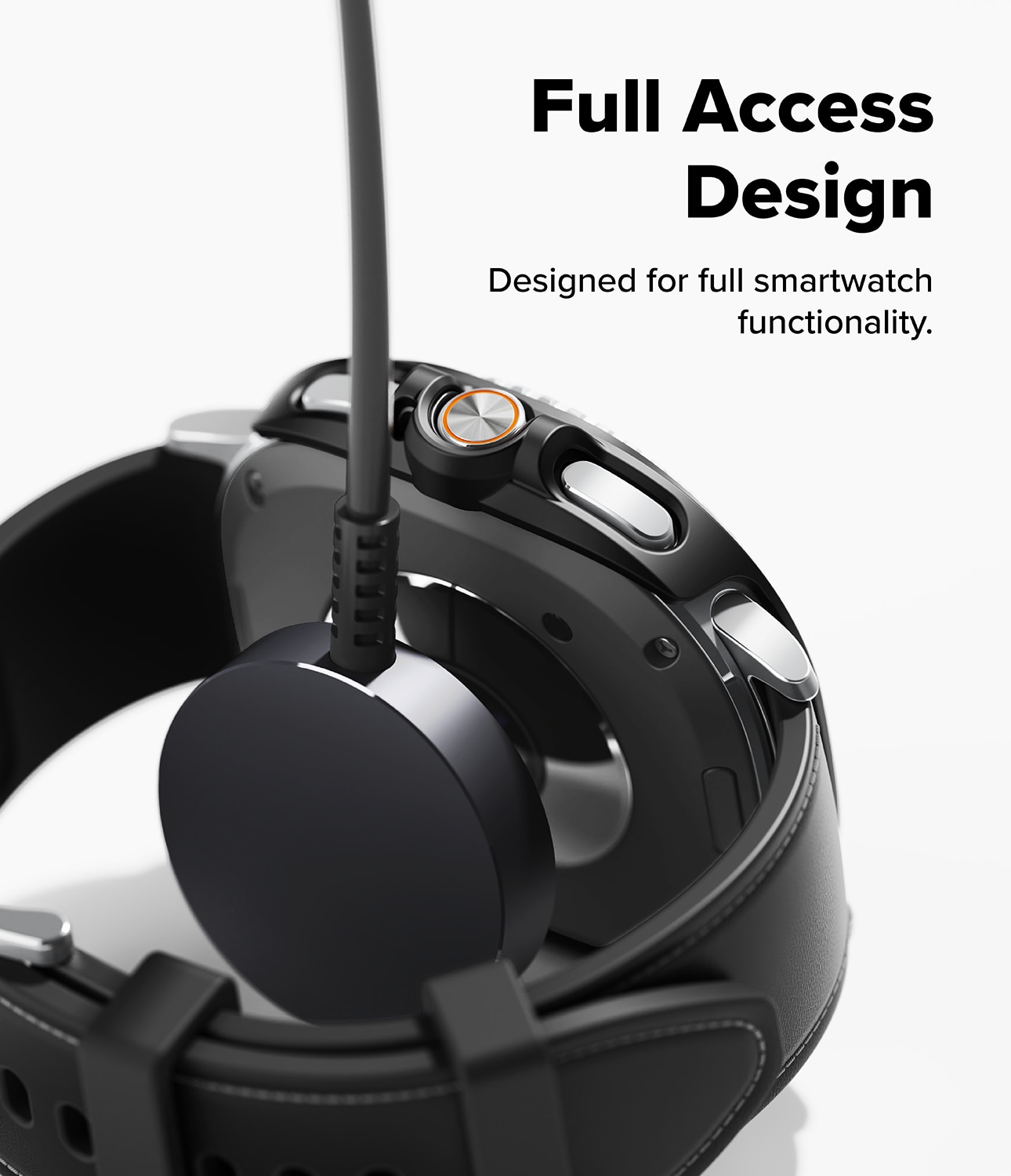 Slim Case (2 Stück) Samsung Galaxy Watch 8 Classic Matte Black & Clear