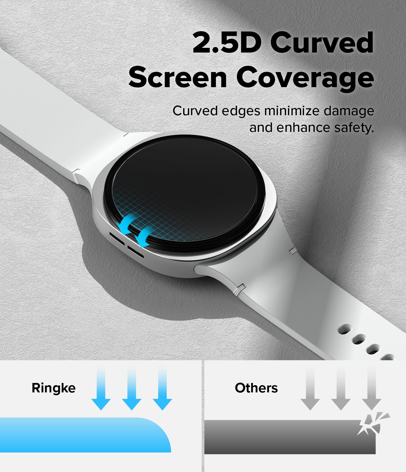 Screen Tempered Glass Pro (2-pack) Samsung Galaxy Watch 8 40mm
