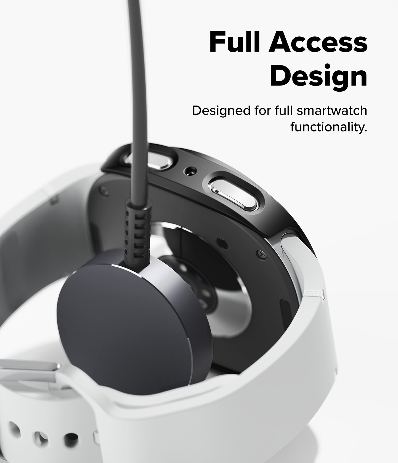 Slim Case (2 Stück) Samsung Galaxy Watch 8 44mm Matte Black & Clear