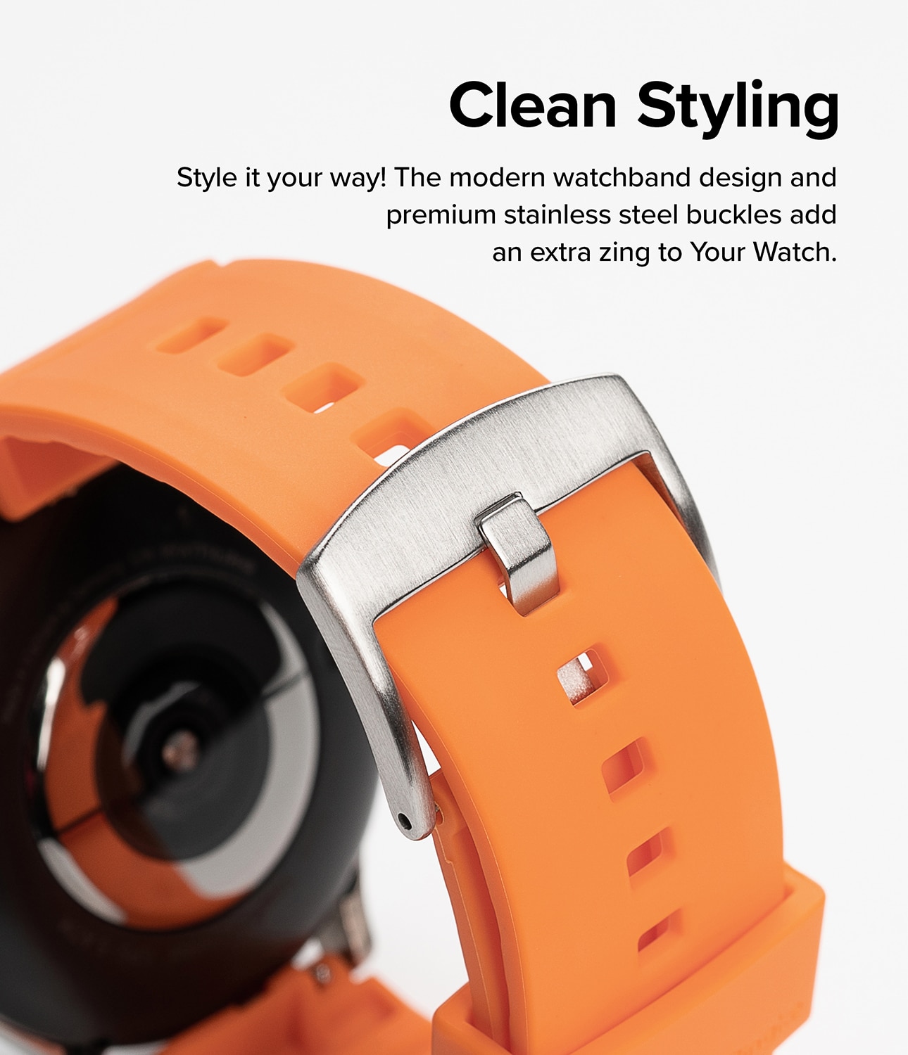 Rubber One Bold Band Garmin Vivomove Style Orange