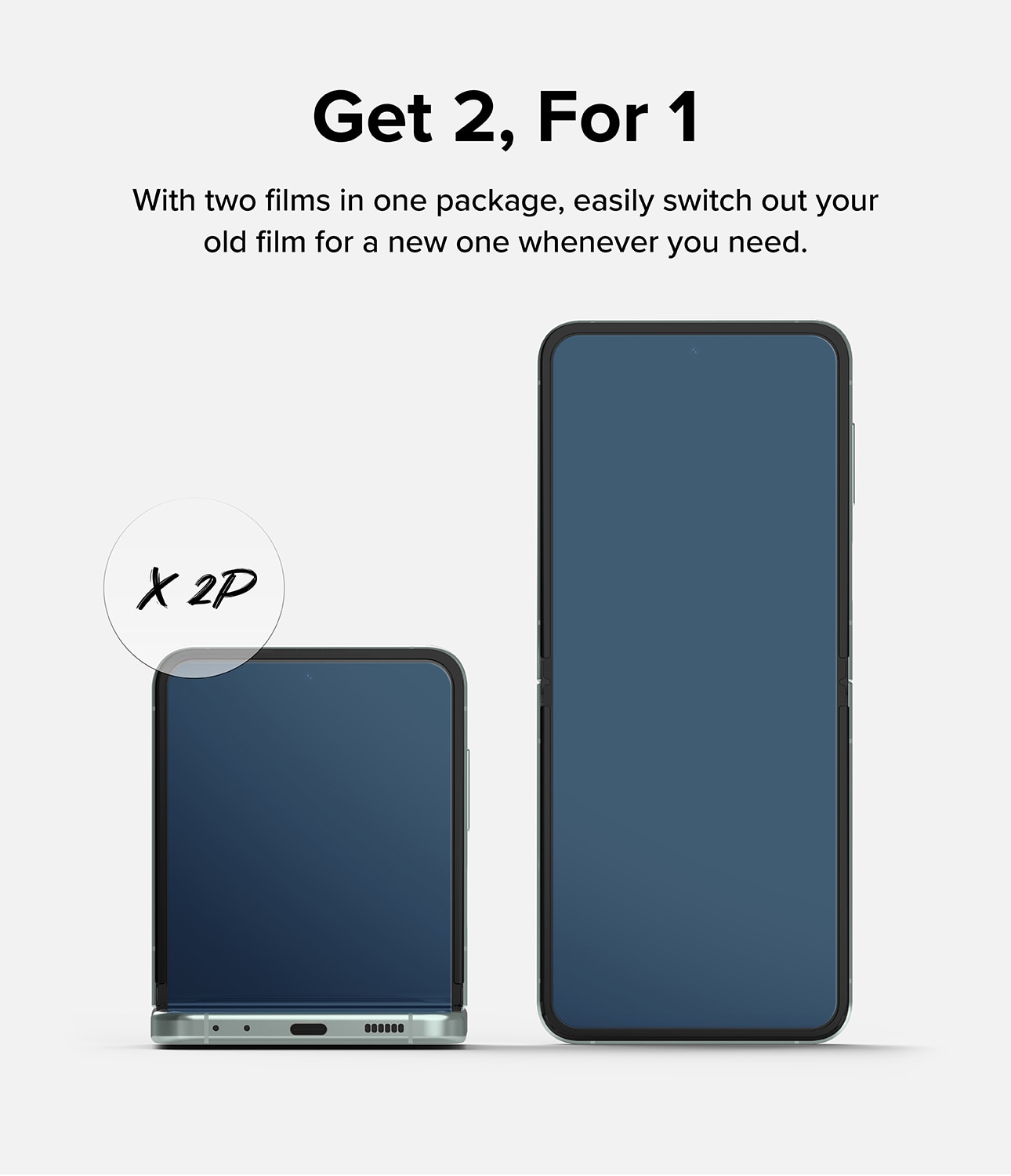 Dual Easy Screen Protector (2 Stück) Samsung Galaxy Z Flip 5