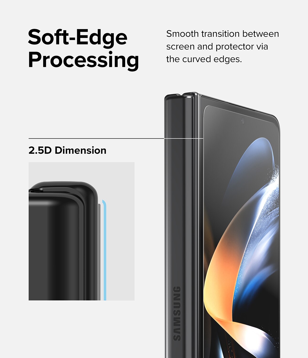 Cover Display Tempered Glass Galaxy Z Fold 4