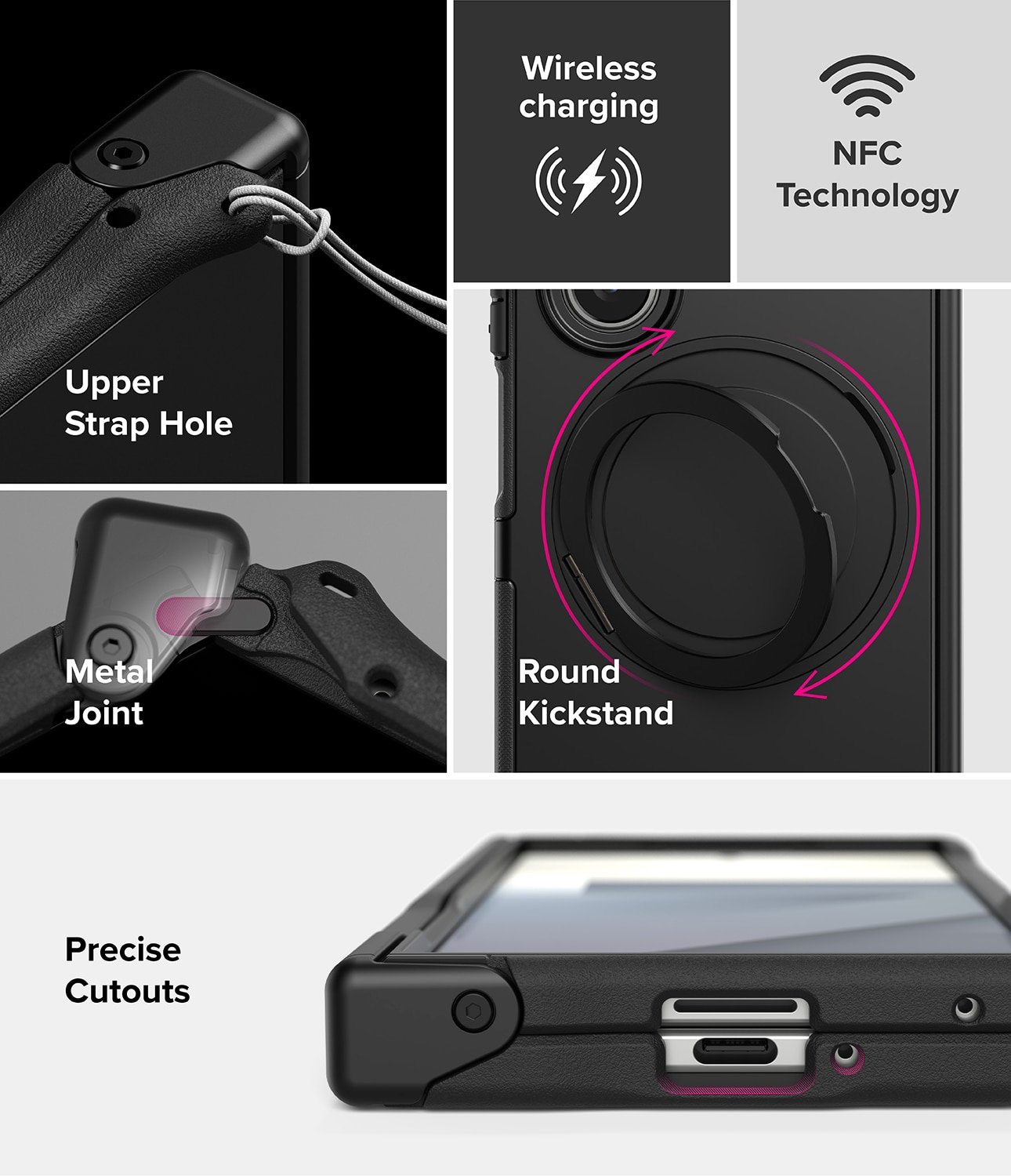 Alles Magnetic Case Samsung Galaxy Z Fold 7 schwarz