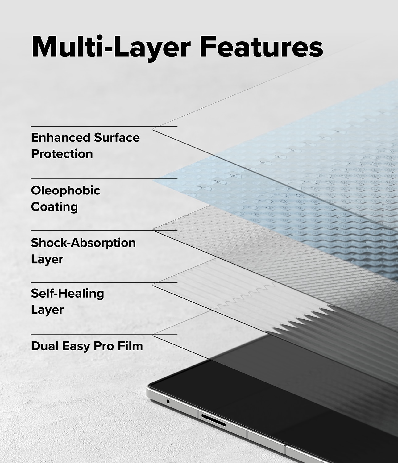 Dual Easy Pro Screen Protector (2 Stück) Samsung Galaxy Z Fold 7
