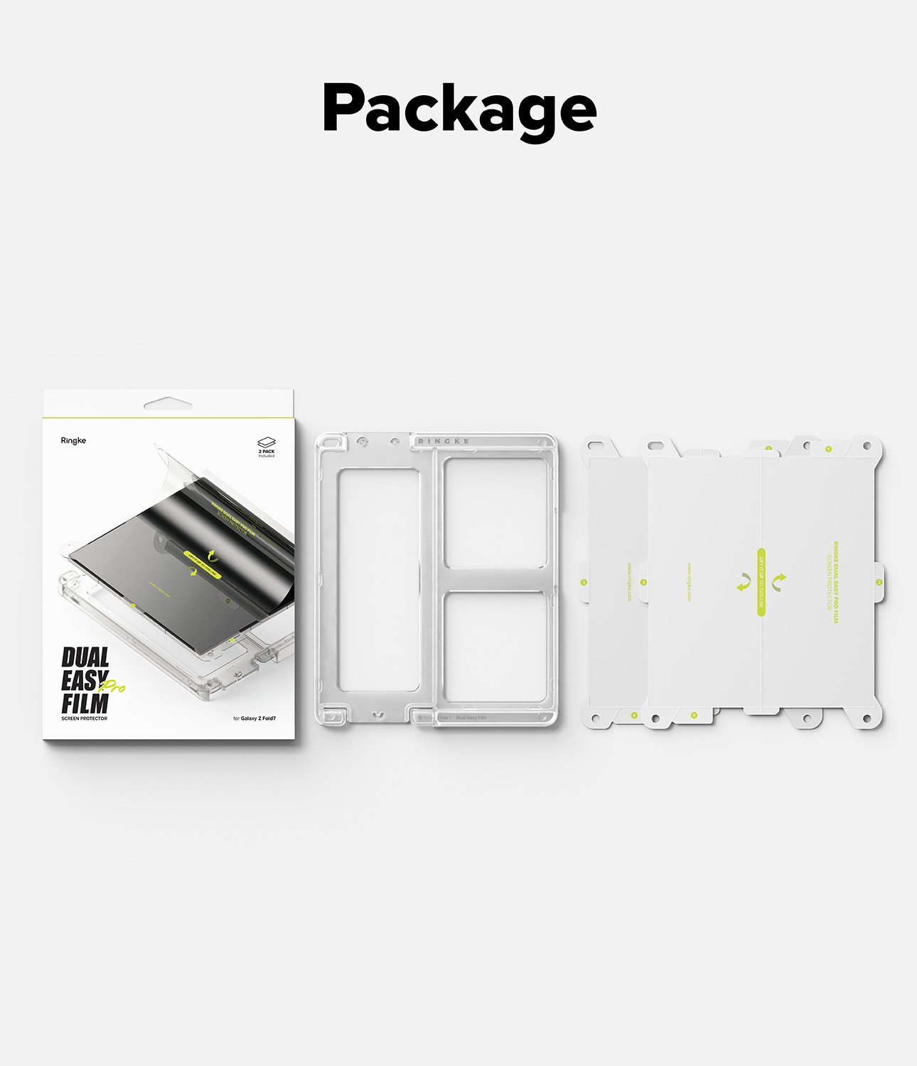 Dual Easy Pro Screen Protector (2 Stück) Samsung Galaxy Z Fold 7
