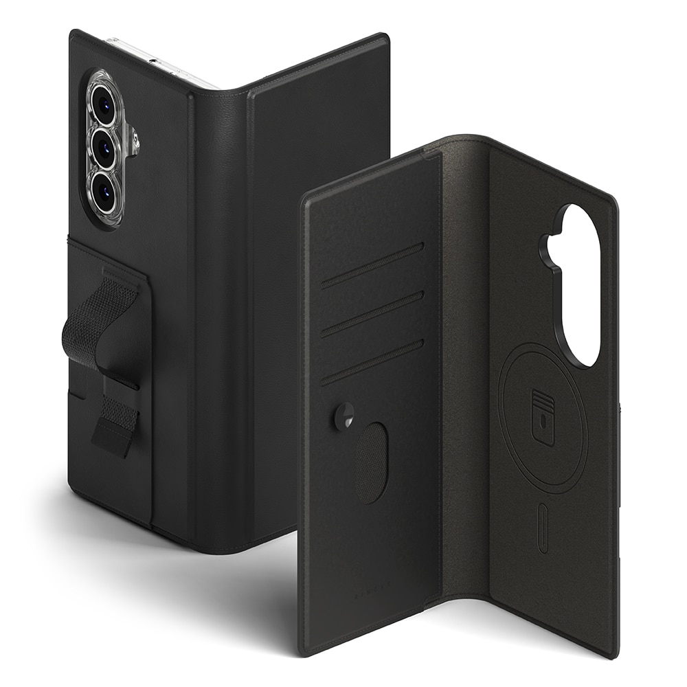 Samsung Galaxy Z Fold 7 Folio Grip Wallet Magnetic Black