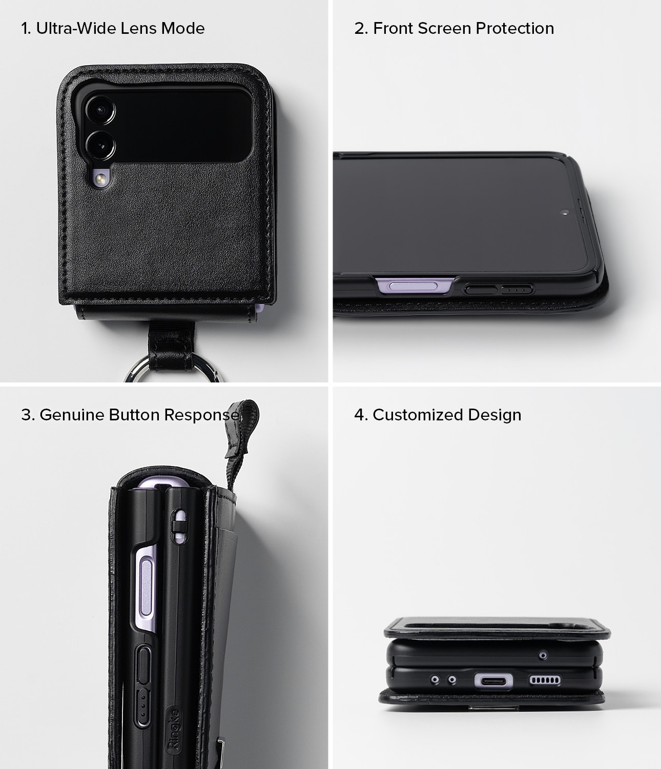 Folio Signature Wallet Samsung Galaxy Z Flip 4 Black