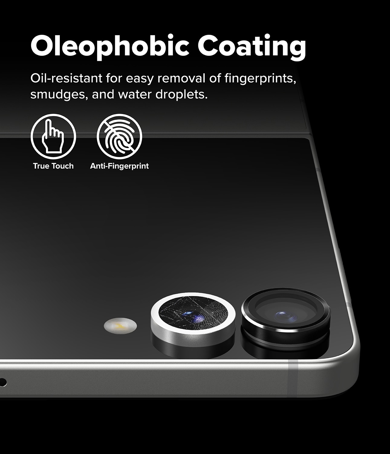 Camera Lens Frame Glass (2 Stück) Samsung Galaxy Z Flip 7 Black