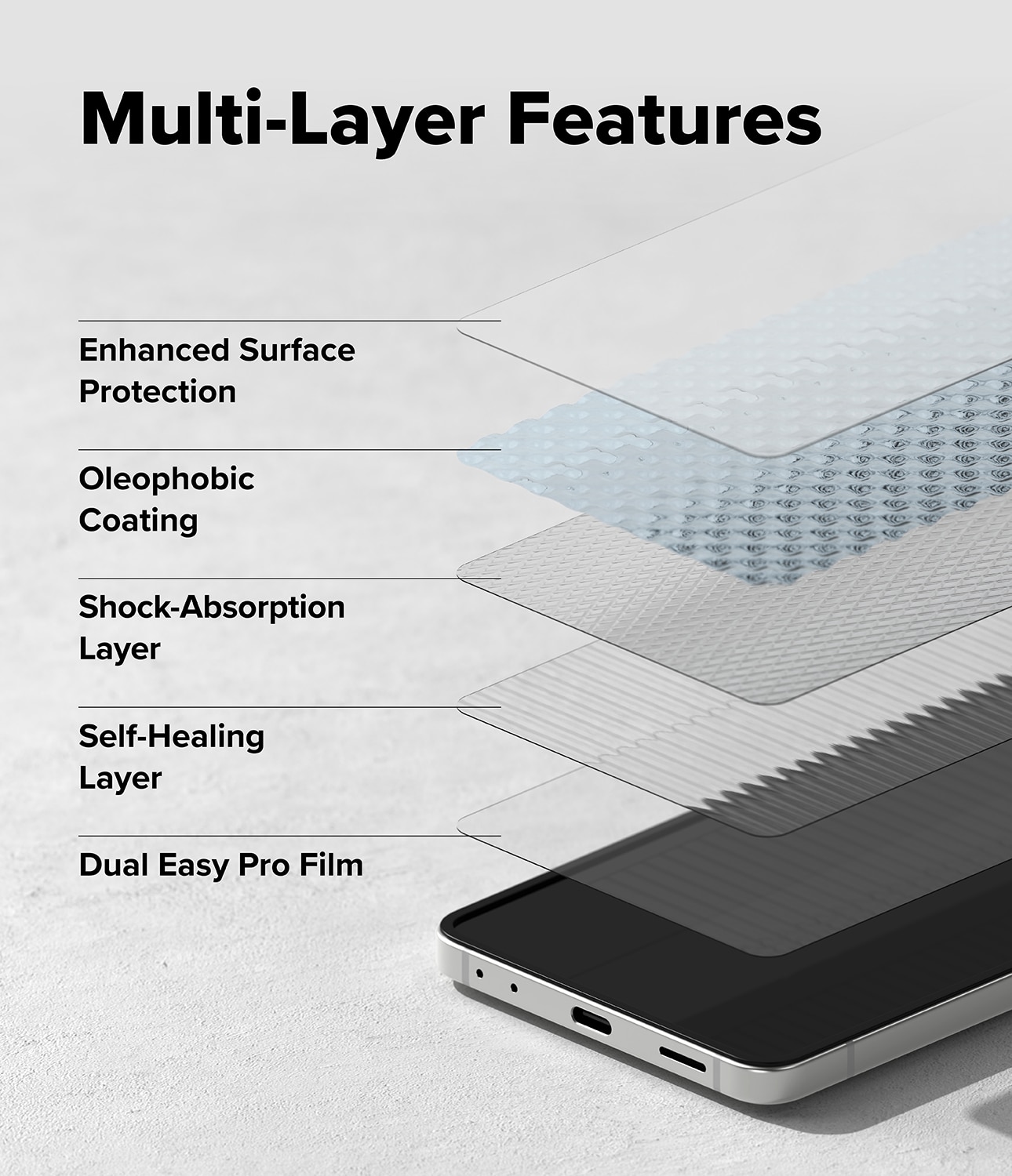 Dual Easy Pro Screen Protector (2 Stück) Samsung Galaxy Z Flip 7
