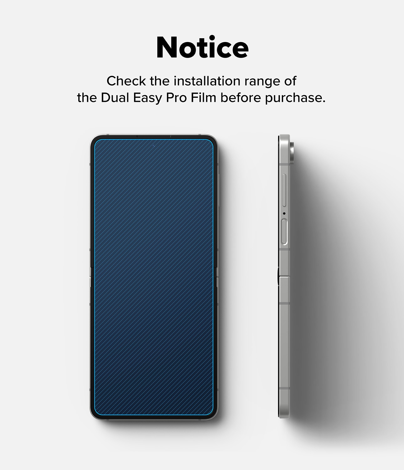 Dual Easy Pro Screen Protector (2 Stück) Samsung Galaxy Z Flip 7