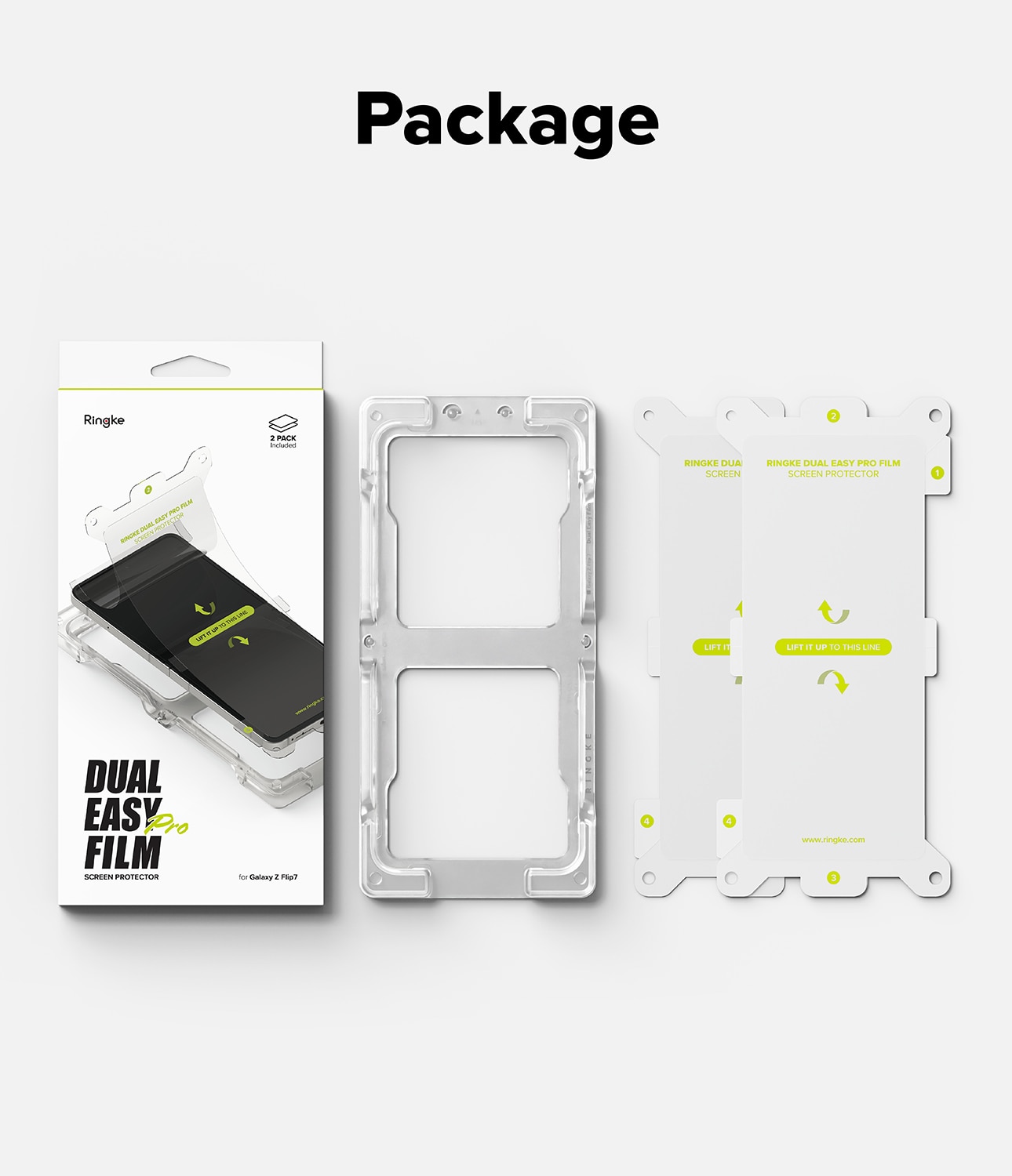Dual Easy Pro Screen Protector (2 Stück) Samsung Galaxy Z Flip 7