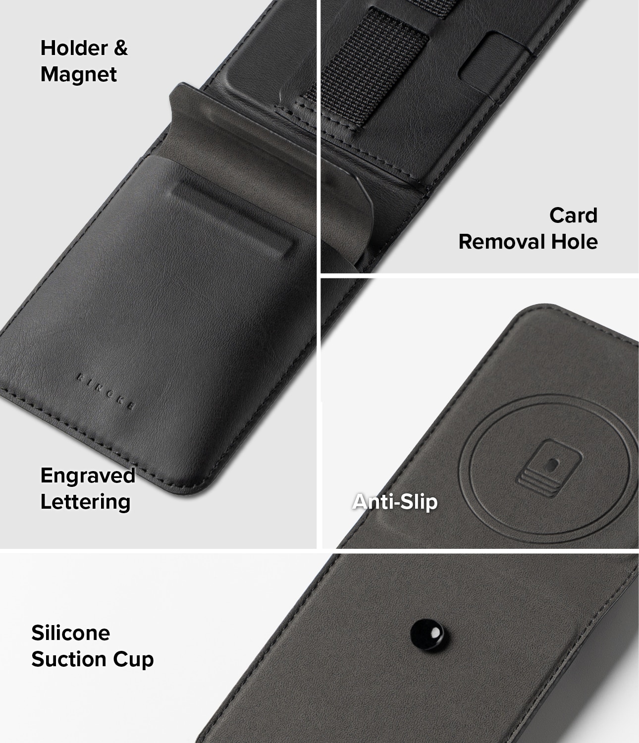 Samsung Galaxy Z Flip 7 Folio Grip Wallet Magnetic Black