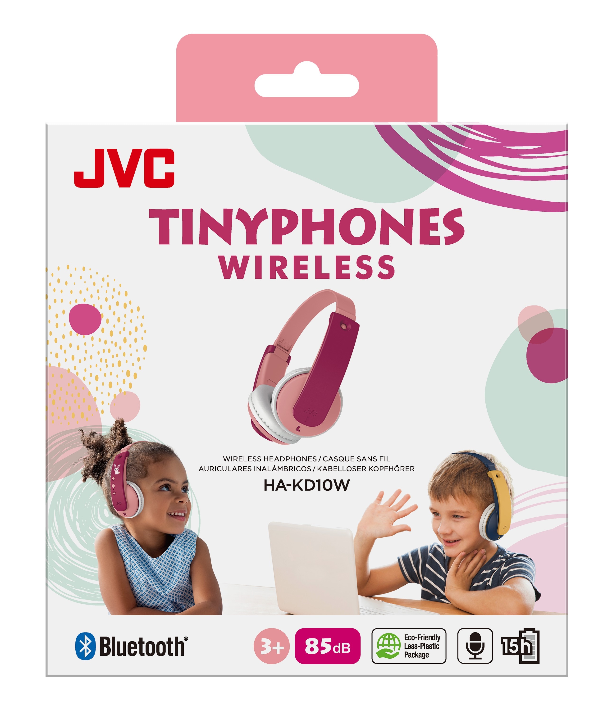 Tinyphones On-Ear Wireless Kinderkopfhörer rosa