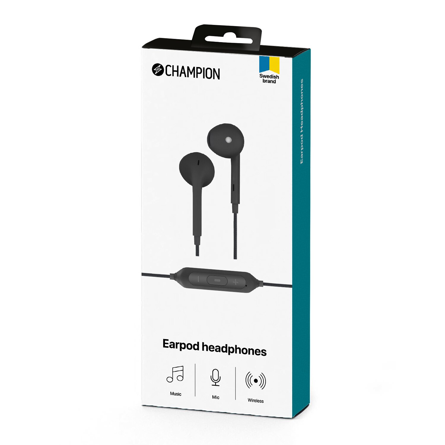 Wireless EarBud Kopfhörer schwarz