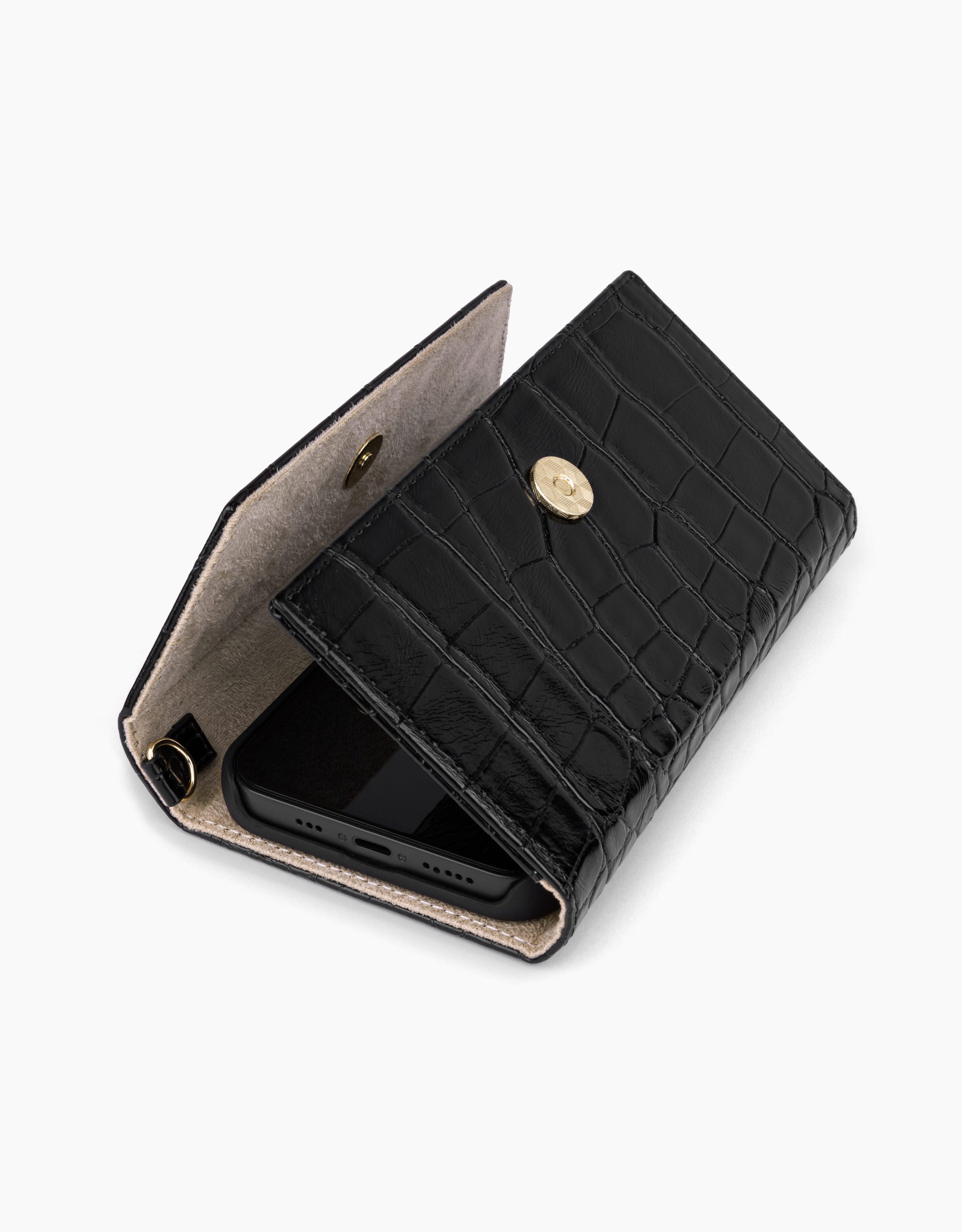 Cassette Clutch iPhone 13 Schwarz