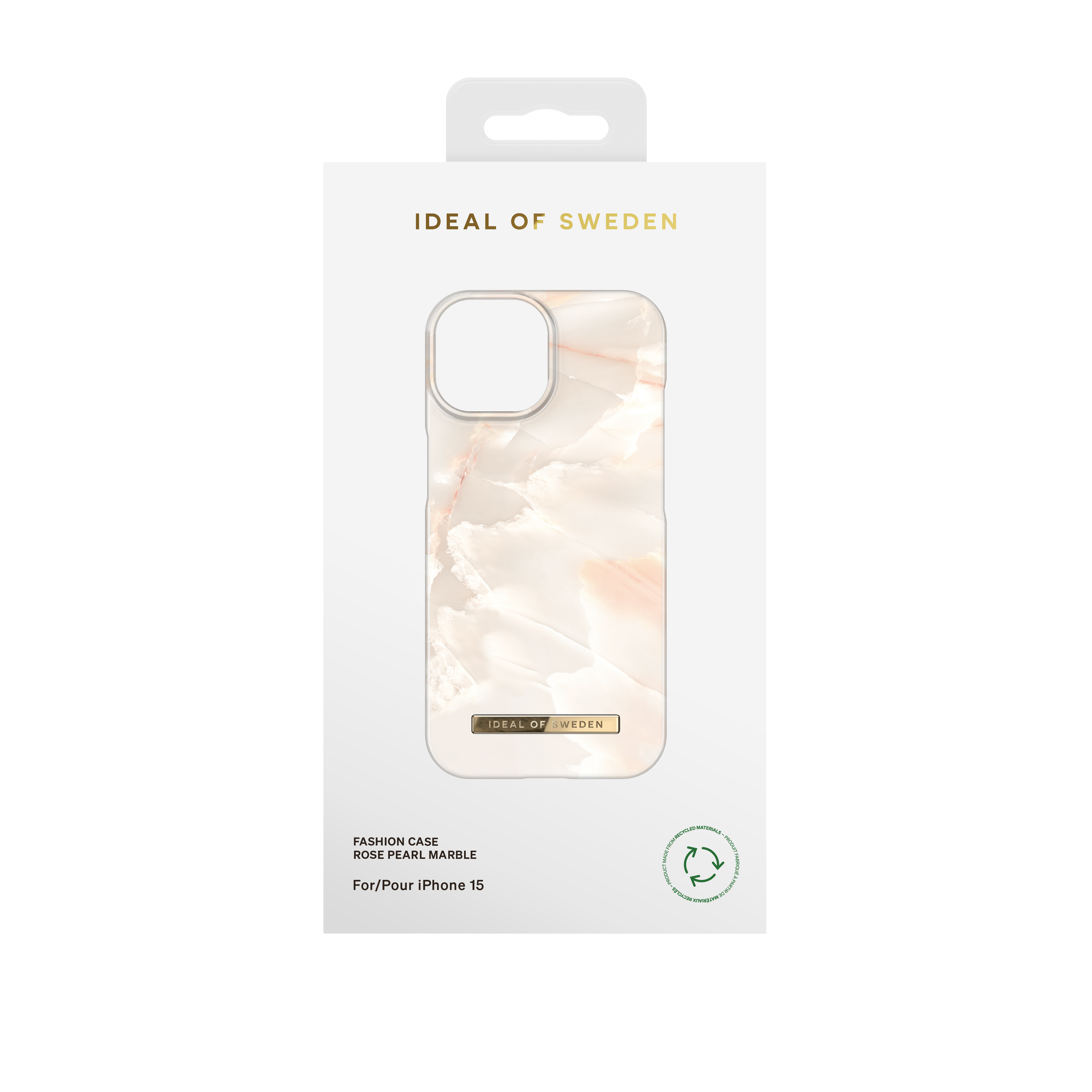 Fashion Hülle iPhone 15 Rose Pearl Marble