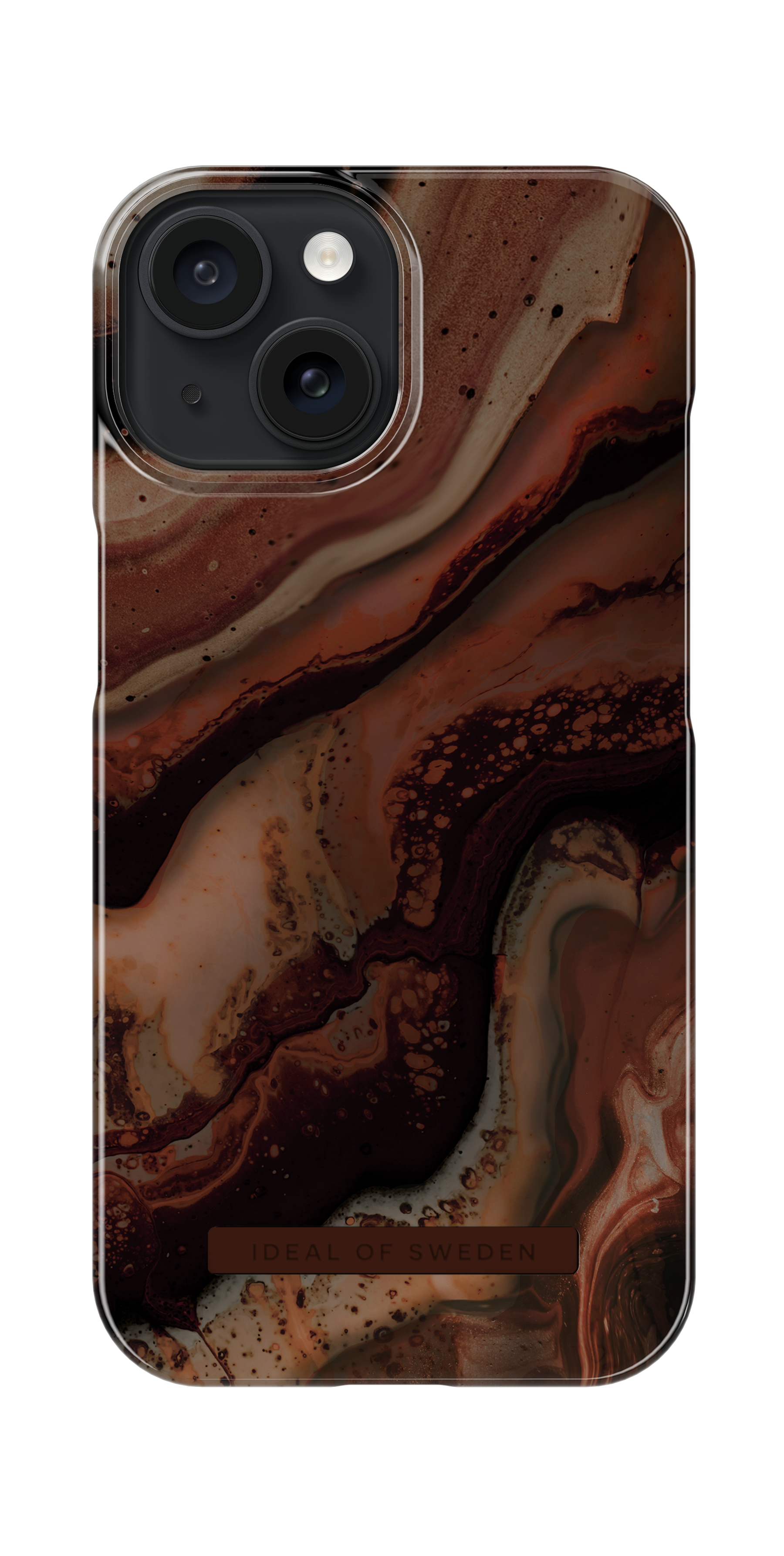 Fashion Hülle iPhone 15 Dark Amber Marble