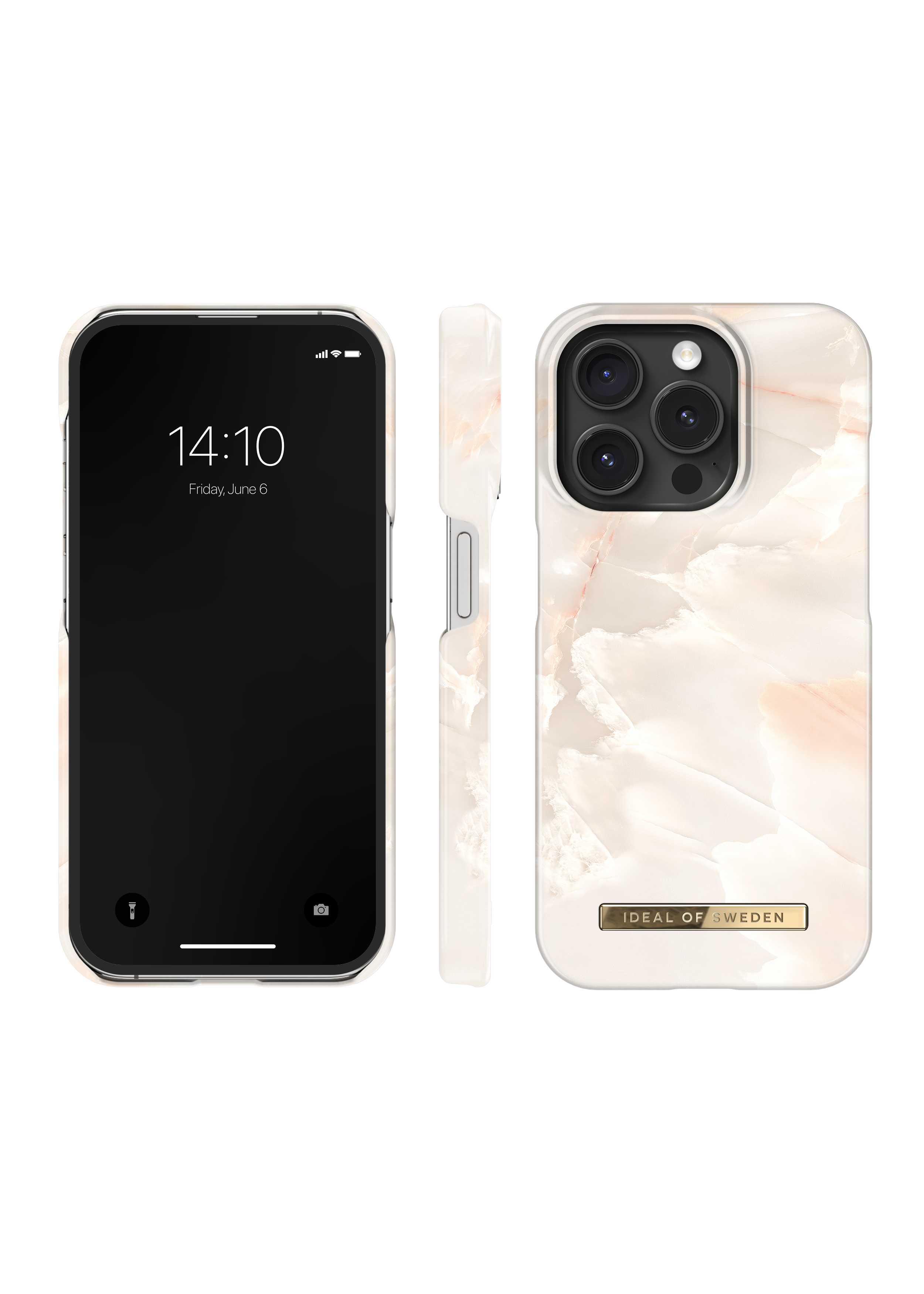 Fashion Hülle iPhone 15 Pro Rose Pearl Marble