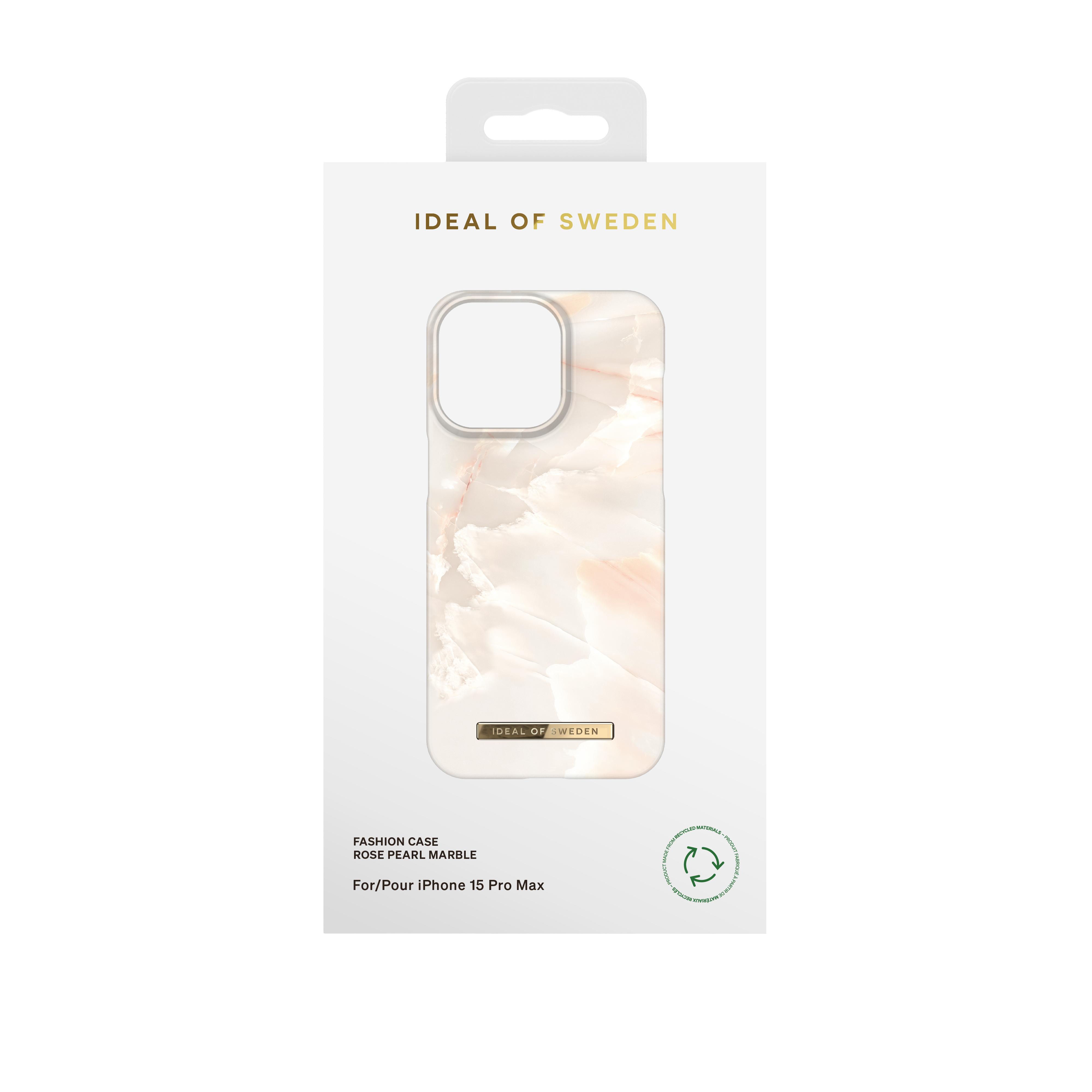 Fashion Hülle iPhone 15 Pro Max Rose Pearl Marble