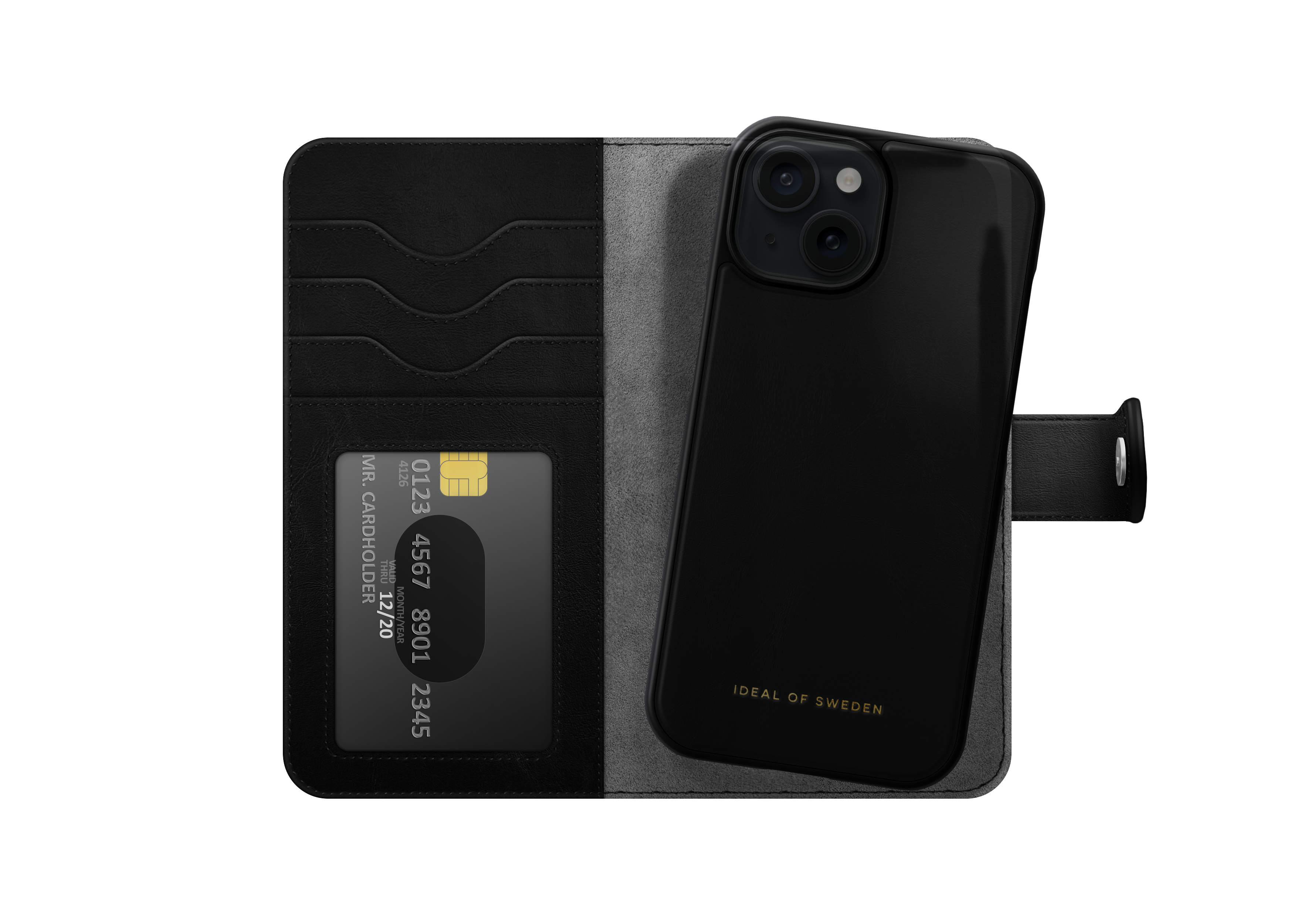 Magnet Wallet+ iPhone 15 Plus Black