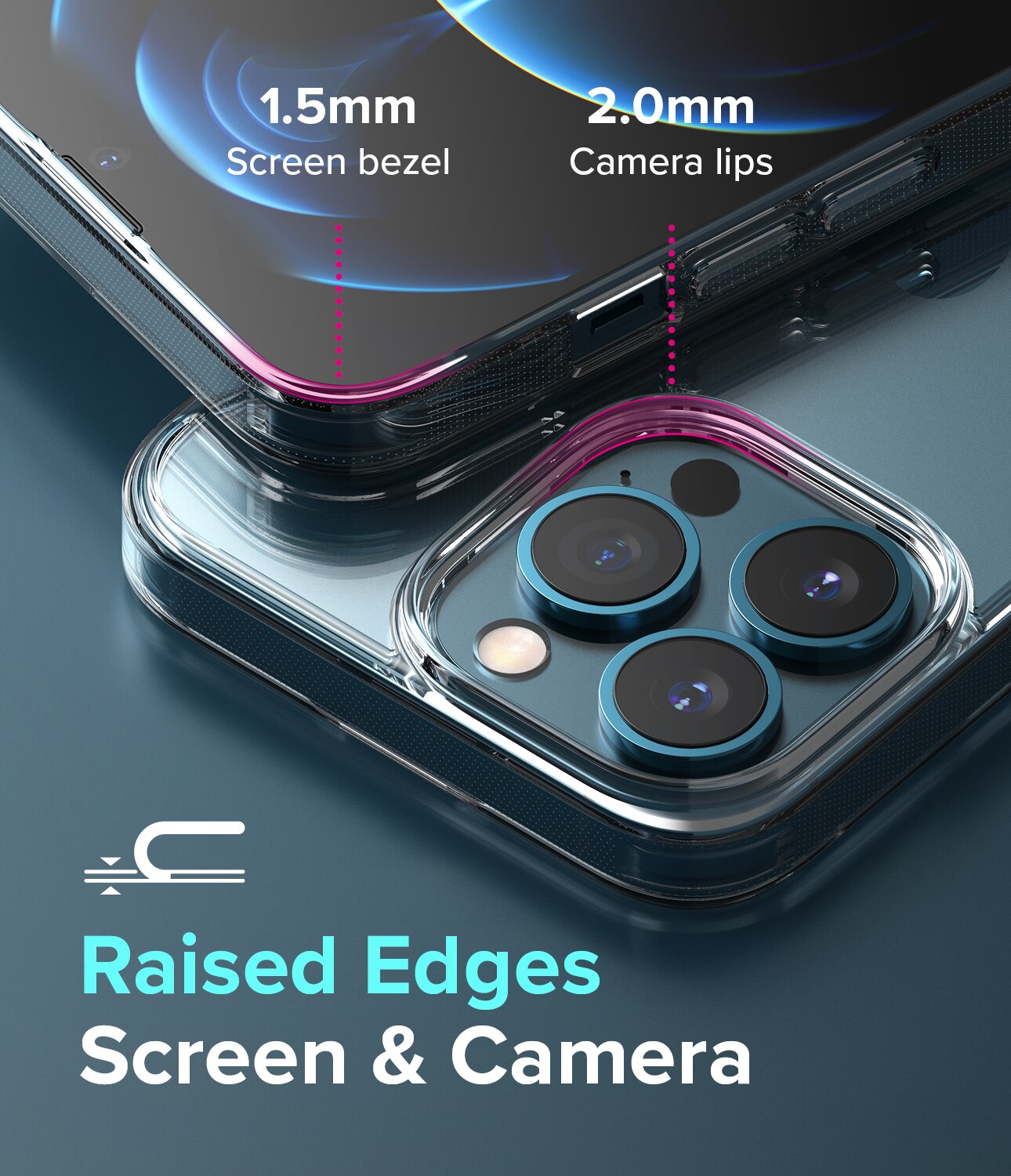 Fusion Case iPhone 13 Pro Transparent